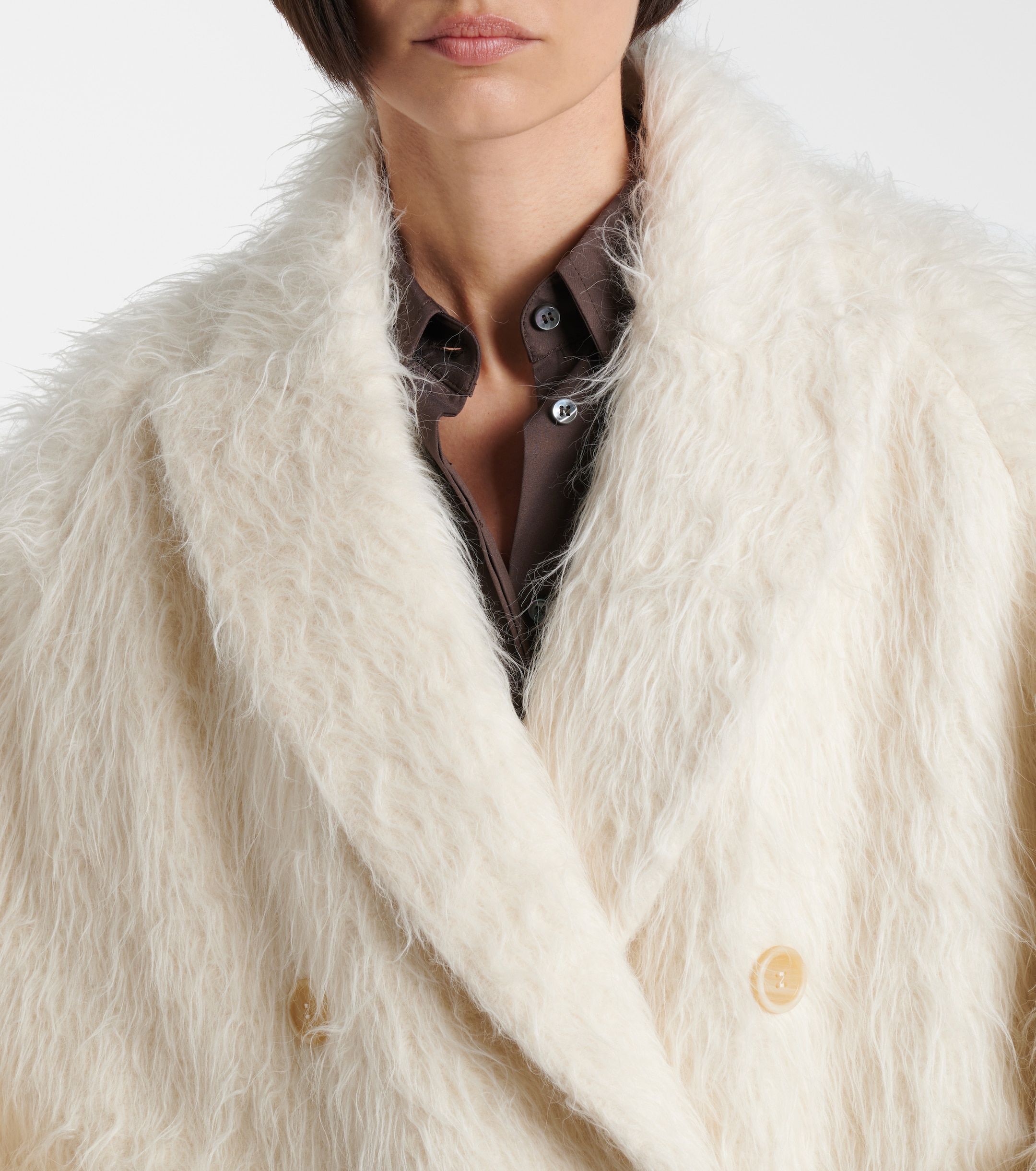 Brunello Cucinelli - Double-breasted alpaca-blend coat | Plush