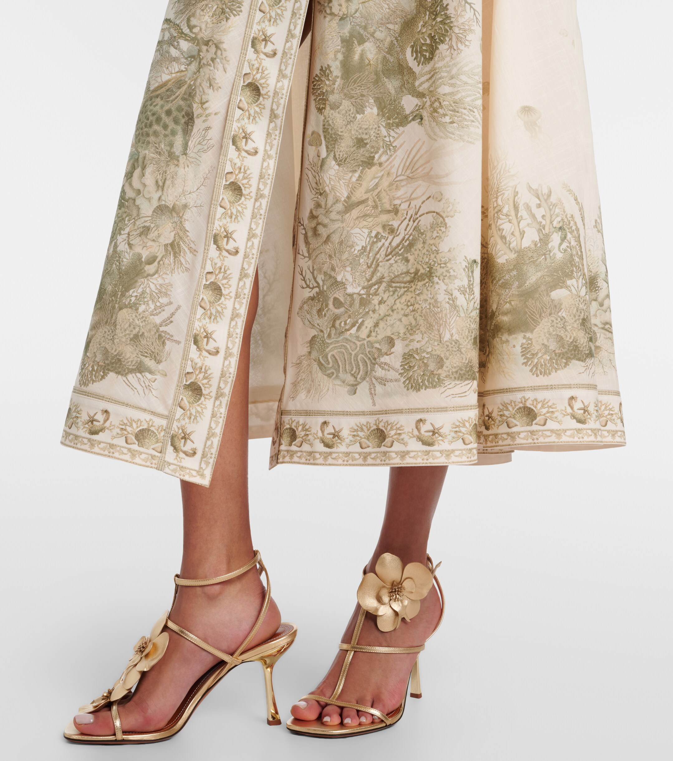 zimmermann gold wrap dress Silk Wrap Mini Dress Gold – blueandcream main image 0