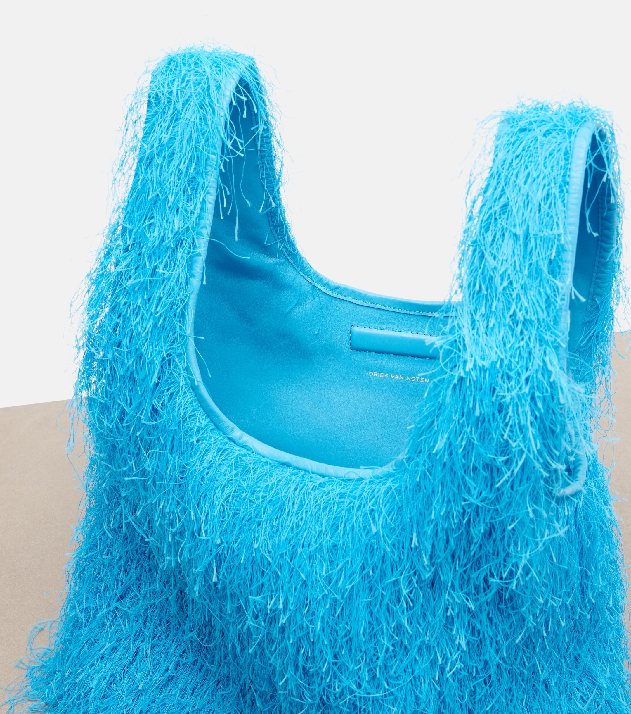 Dries Van Noten Marche Medium fringed top-handle bag