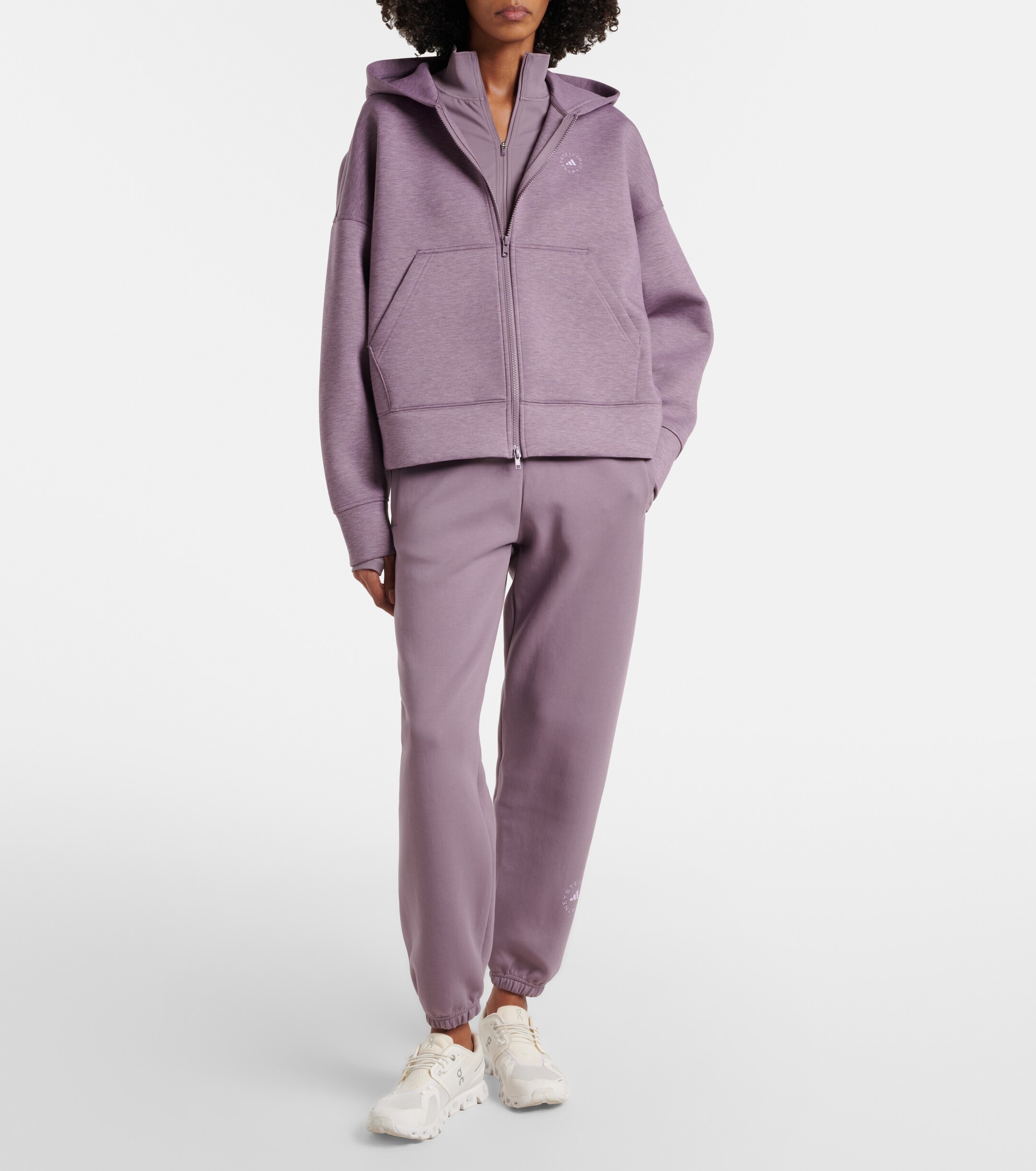 adidas by Stella McCartney Adidas by Stella McCartney Logo zip-up hoodie