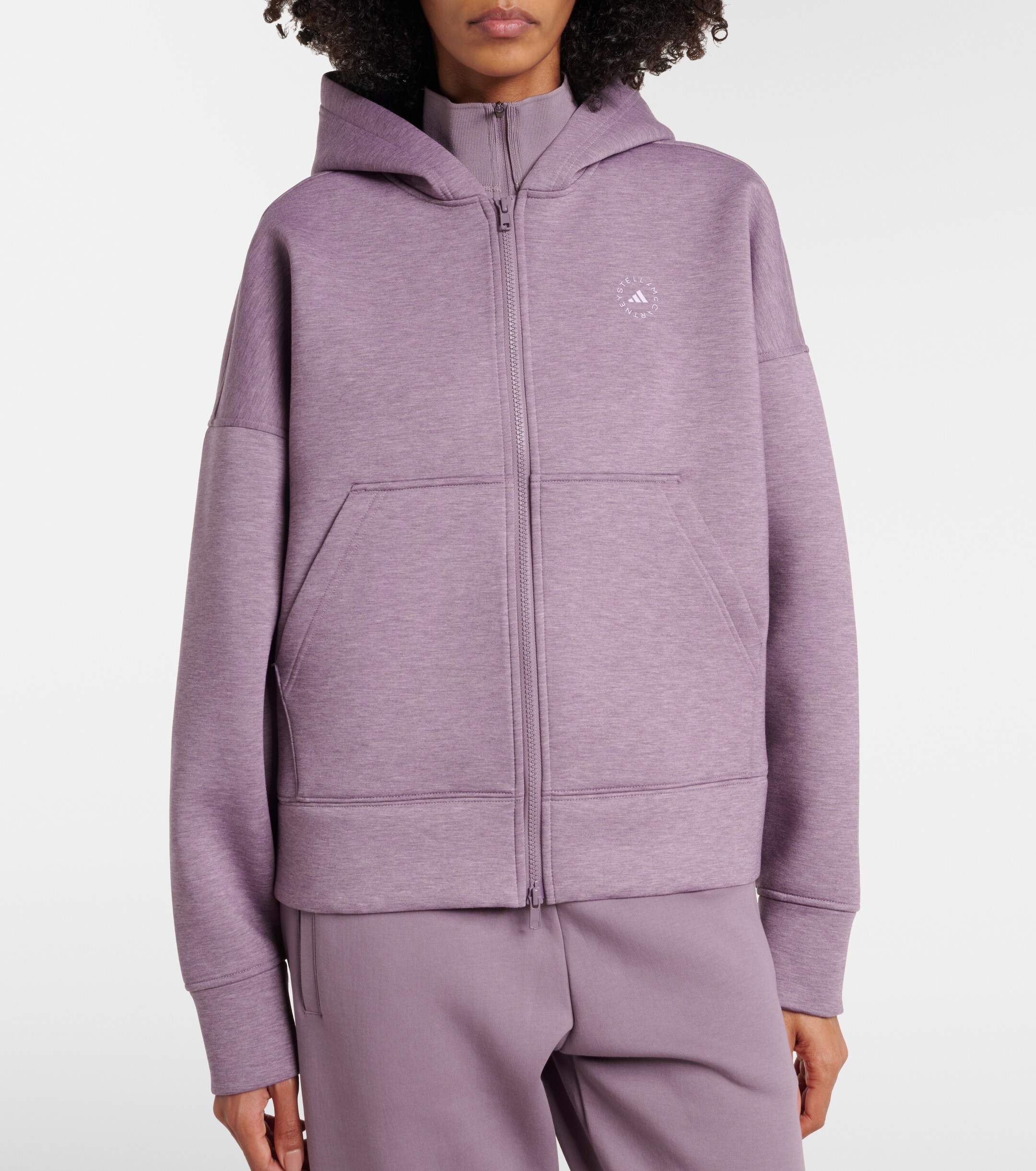 adidas by Stella McCartney Adidas by Stella McCartney Logo zip-up hoodie