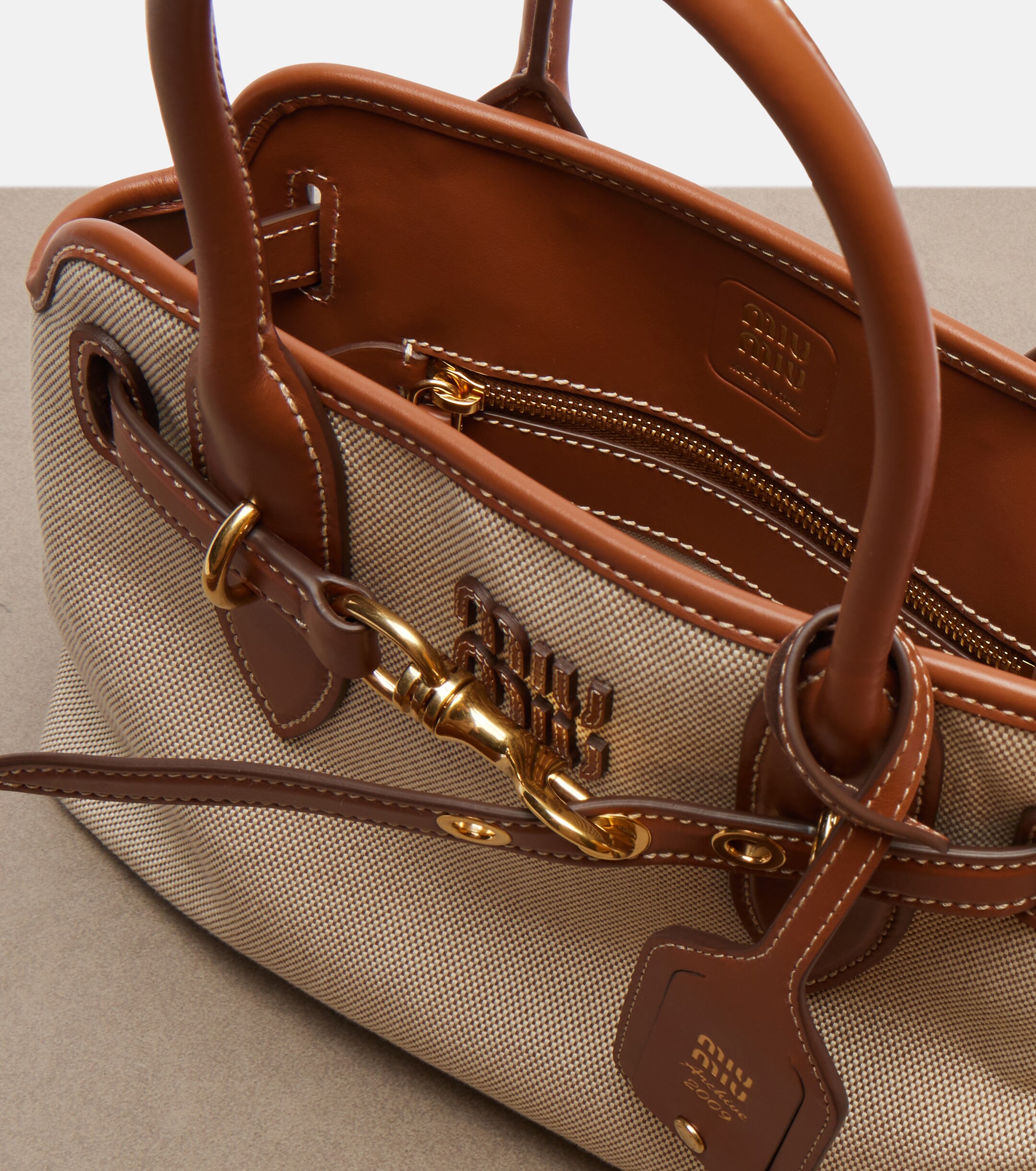 Miu Miu Aventure Small canvas tote bag