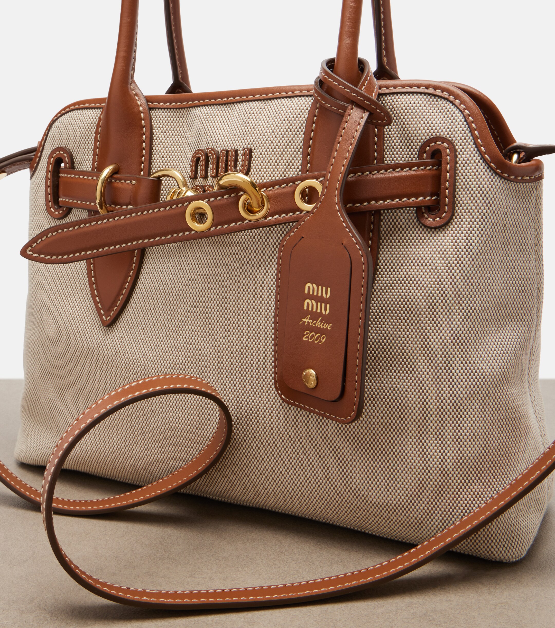 Miu Miu Aventure Small canvas tote bag