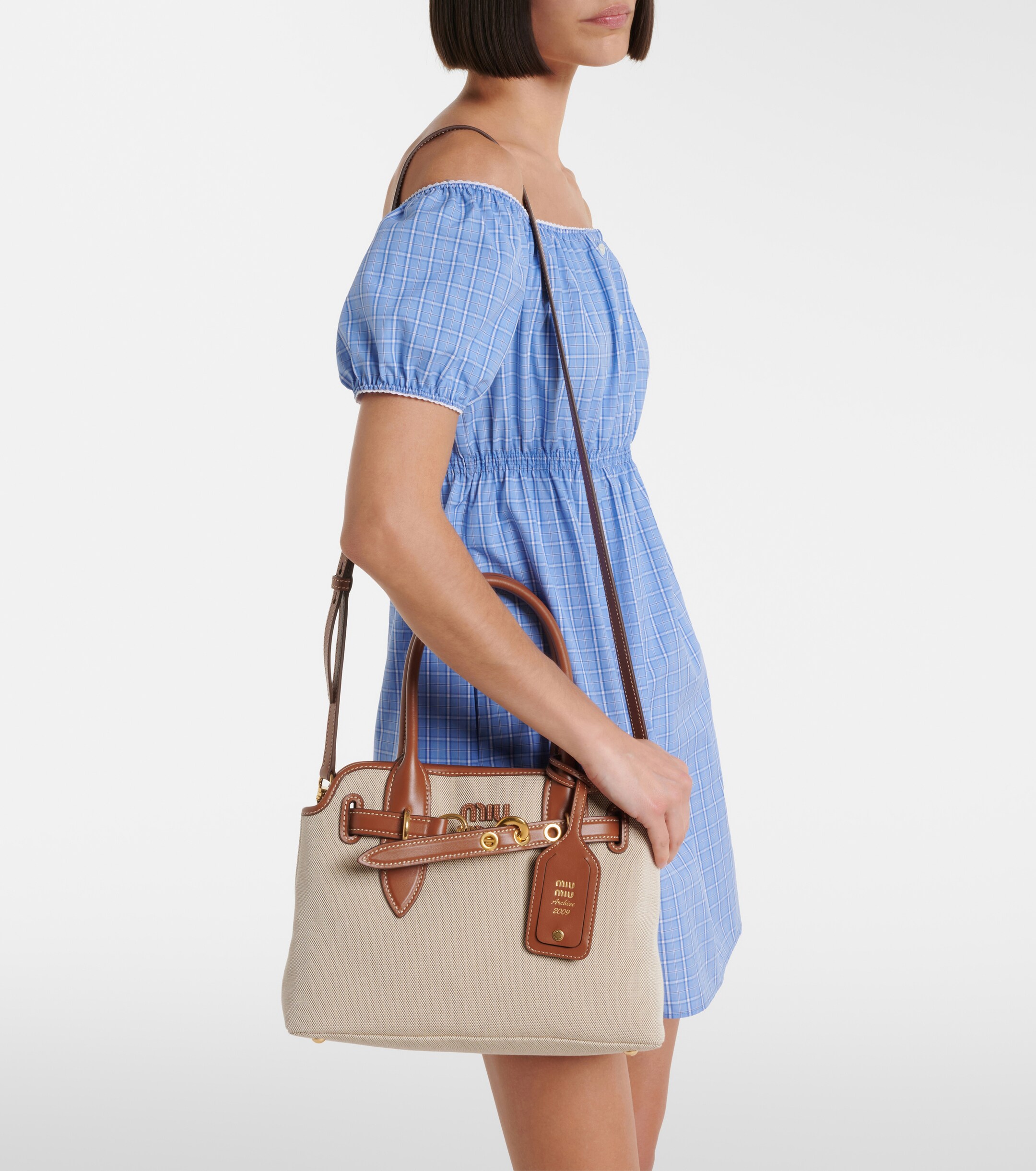 Miu Miu Aventure Small canvas tote bag