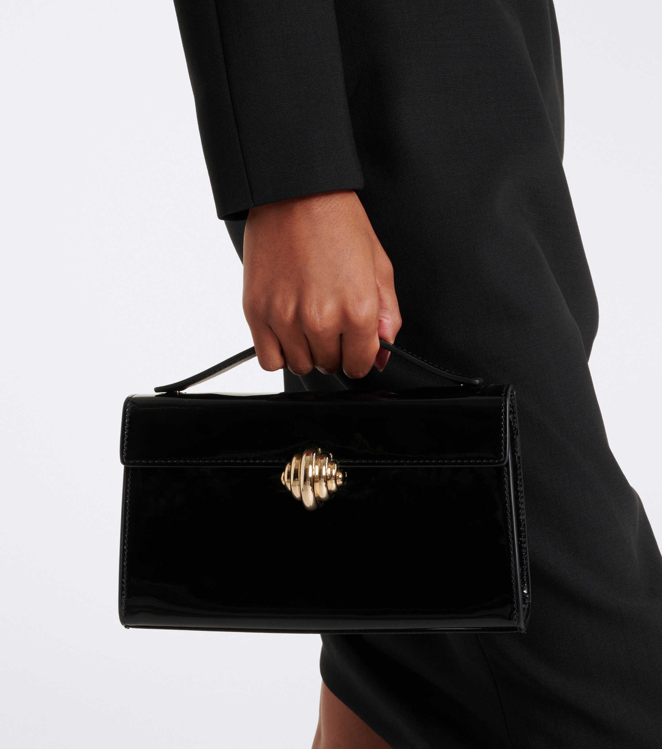 AQUAZZURA Aquazzura Alex patent leather top-handle bag