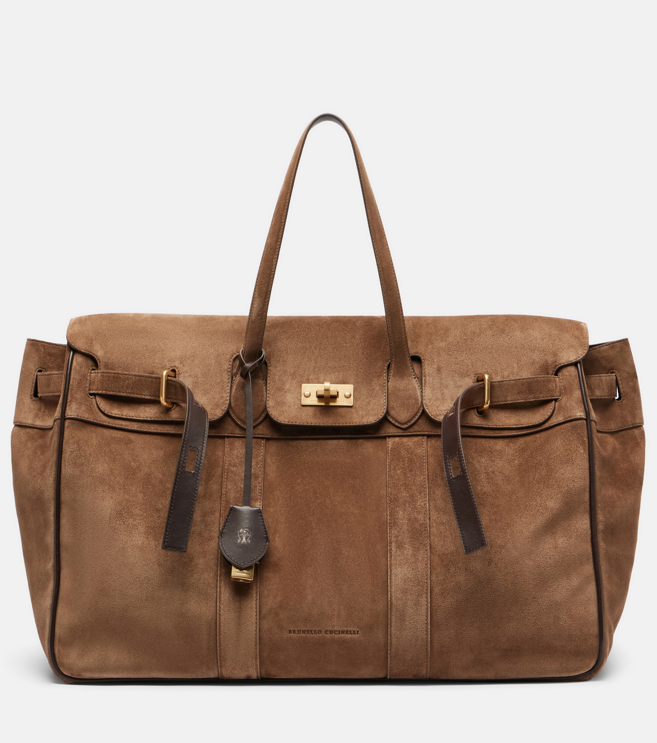 Brunello Cucinelli Large suede tote bag