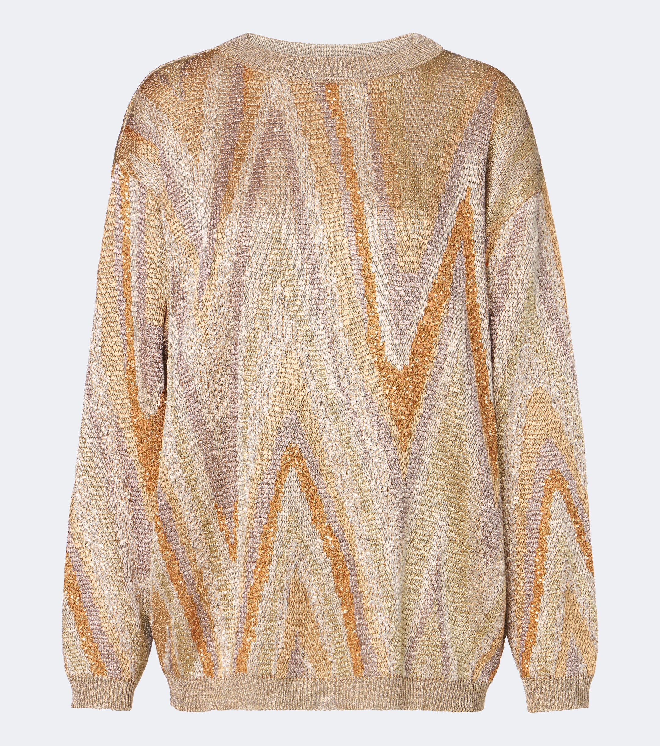 Missoni Missoni Zigzag sequined lamé sweater