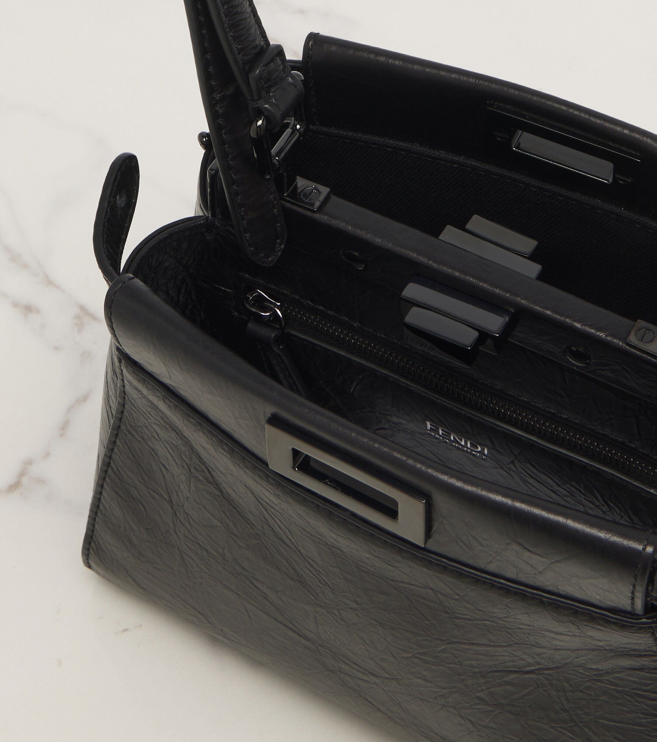 Fendi Peekaboo® Mini leather tote bag