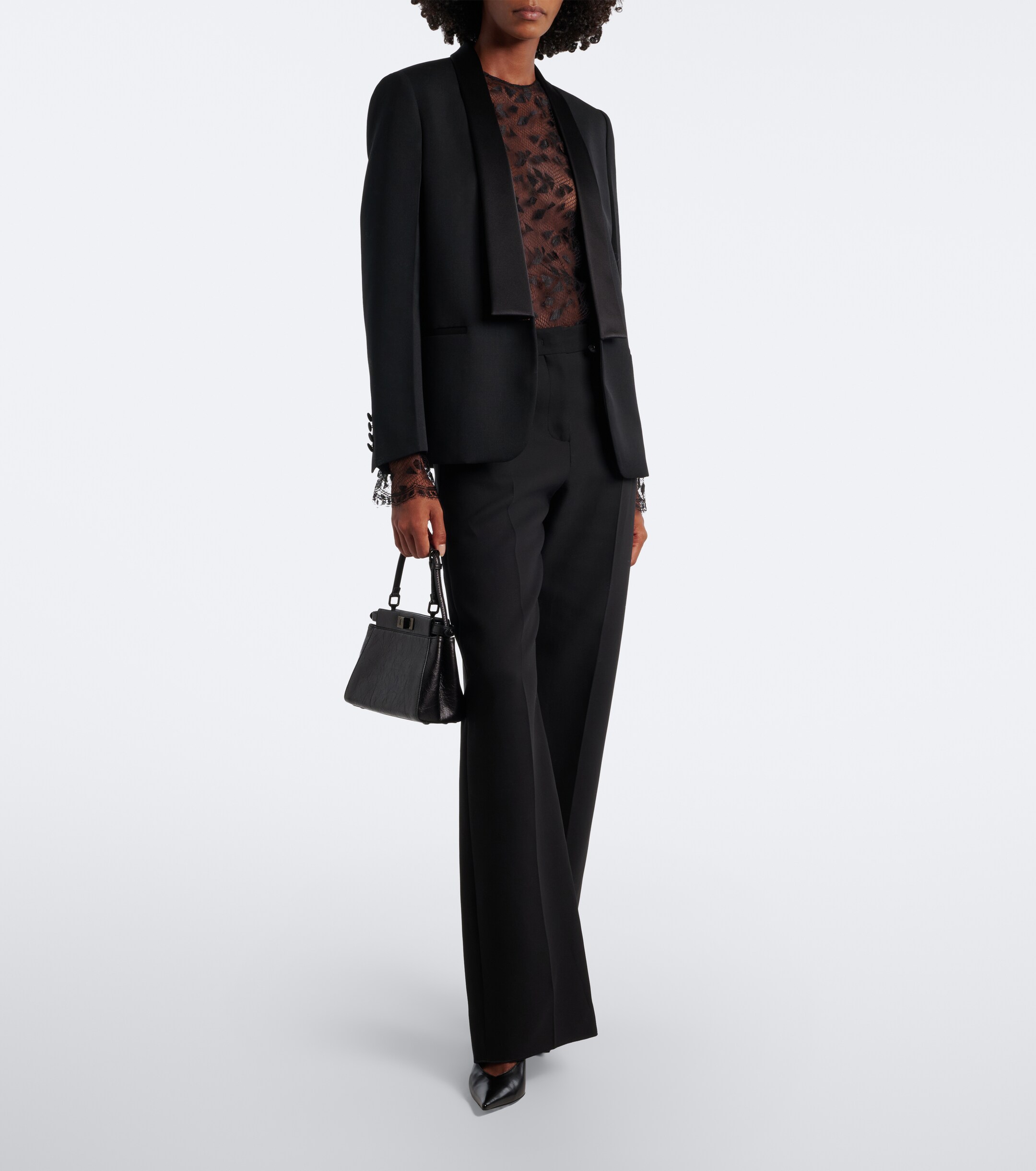 Fendi Peekaboo® Mini leather tote bag