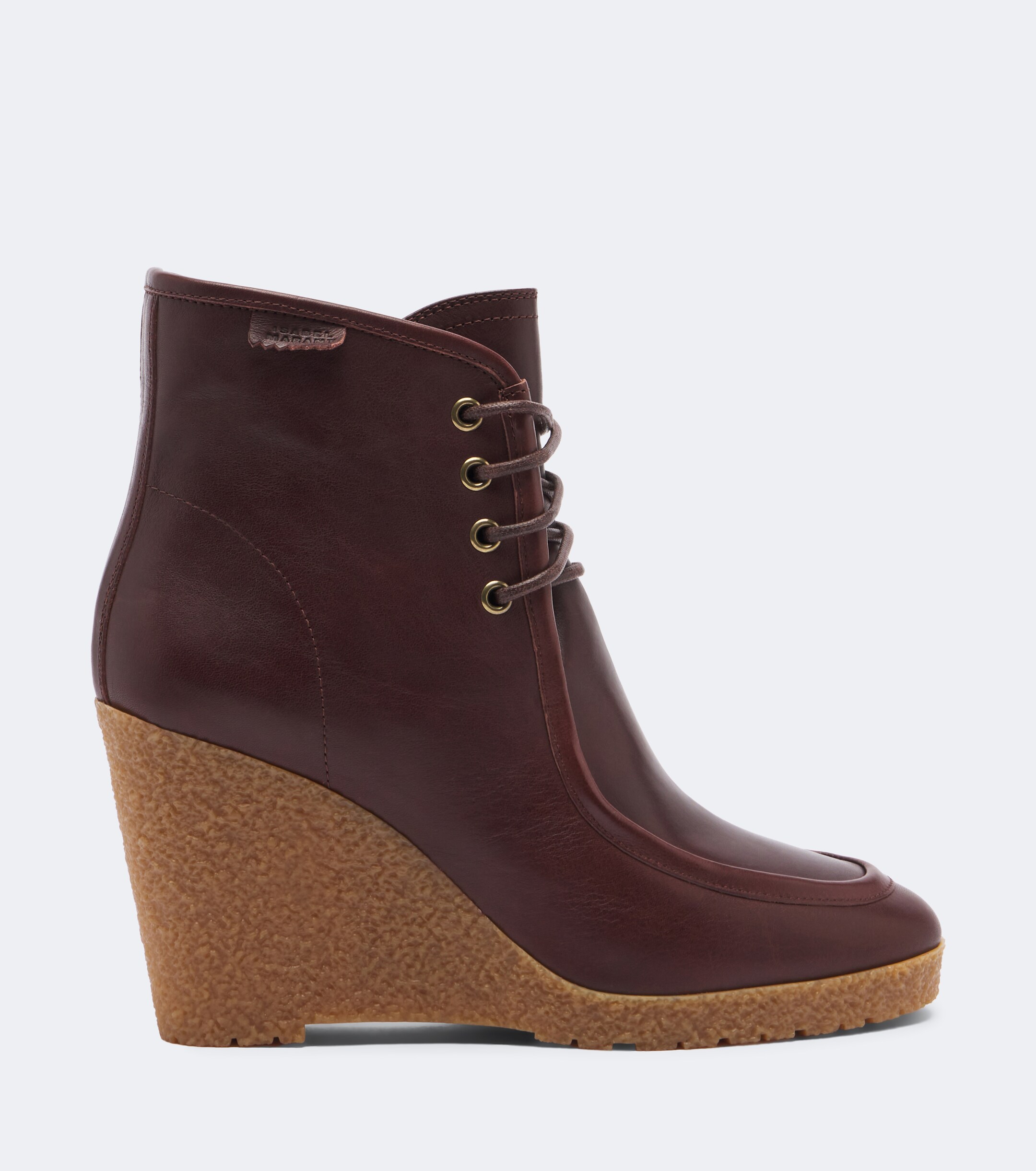 Isabel Marant Isabel Marant Cylia leather wedge ankle boots