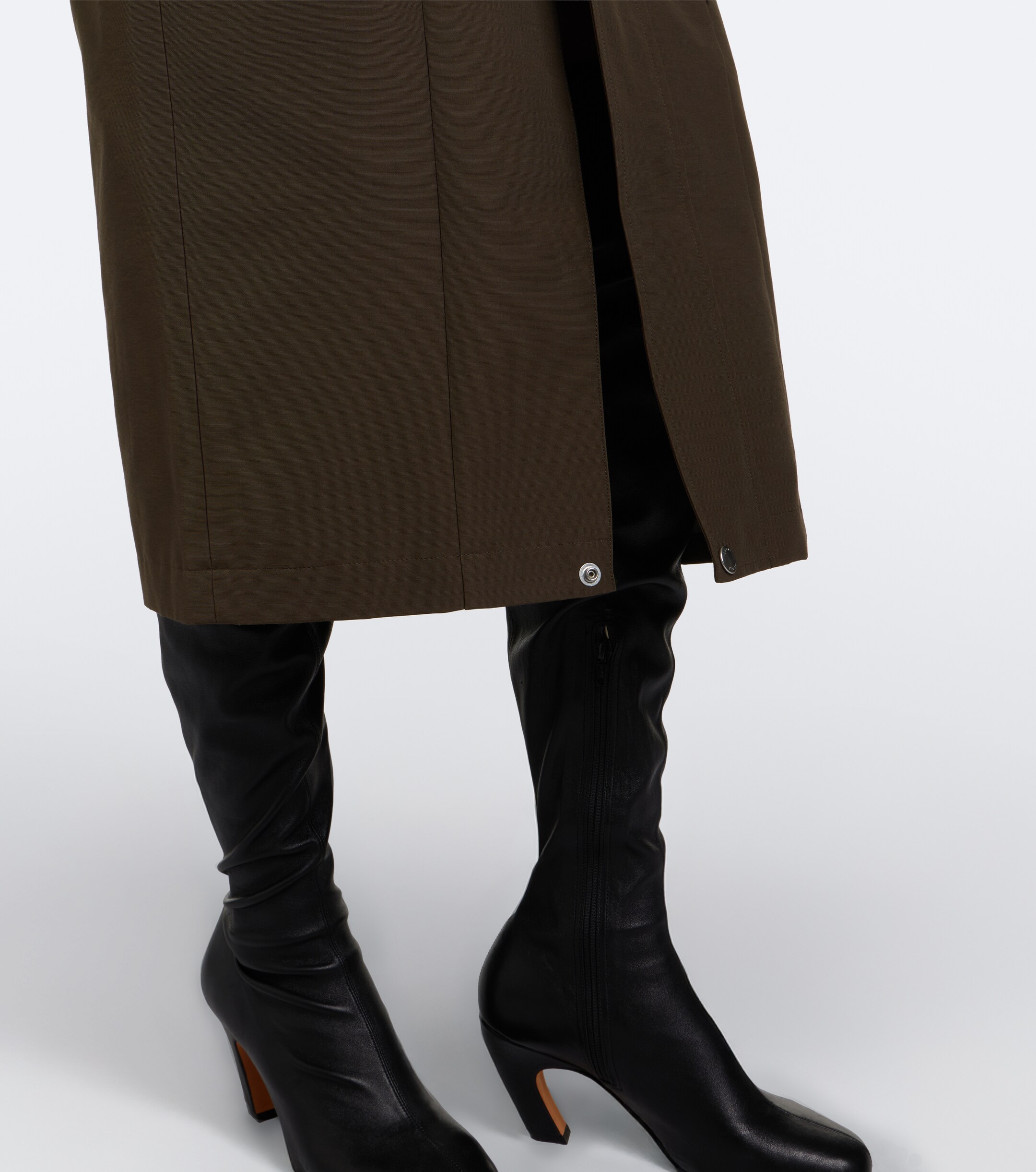 Sacai Sacai Cotton-blend cargo skirt