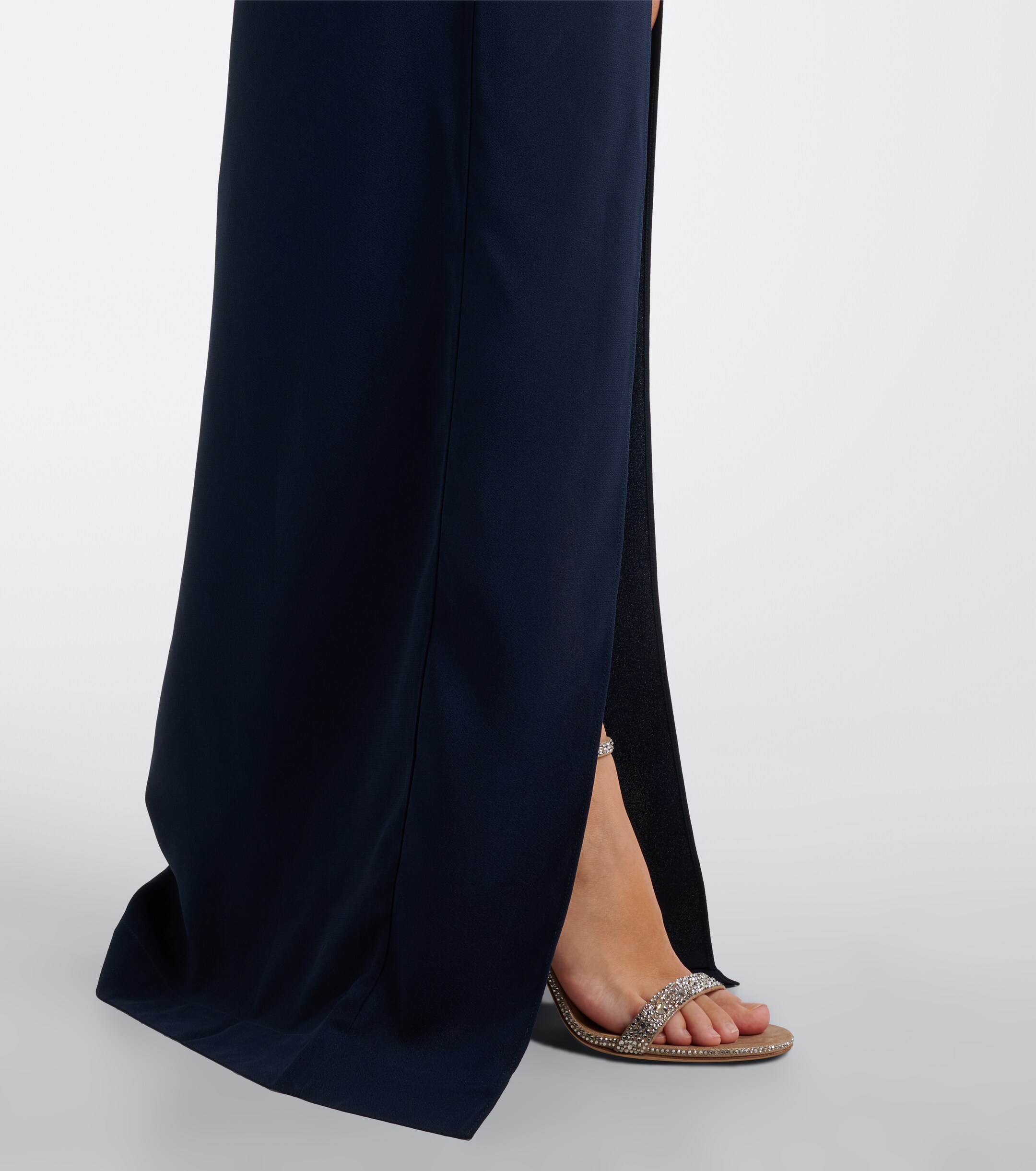 Taller Marmo Taller Marmo Brooks scarf-detail crêpe cady gown