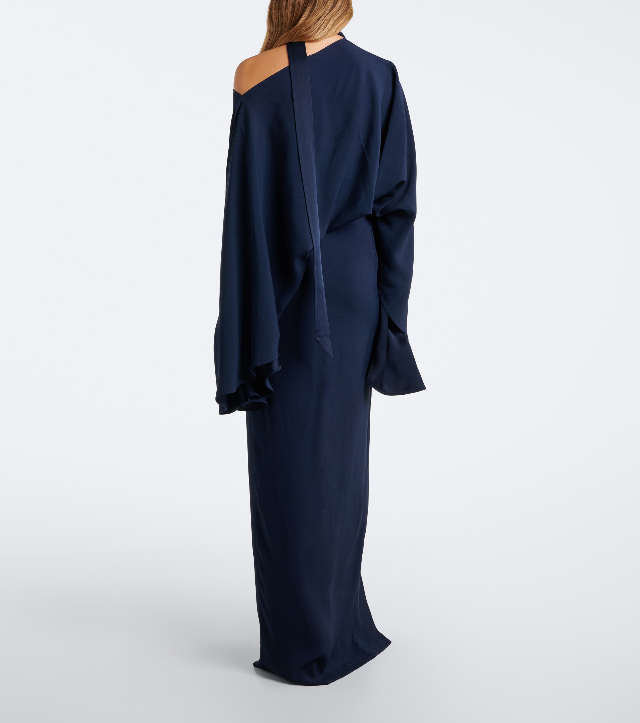 Taller Marmo Taller Marmo Brooks scarf-detail crêpe cady gown