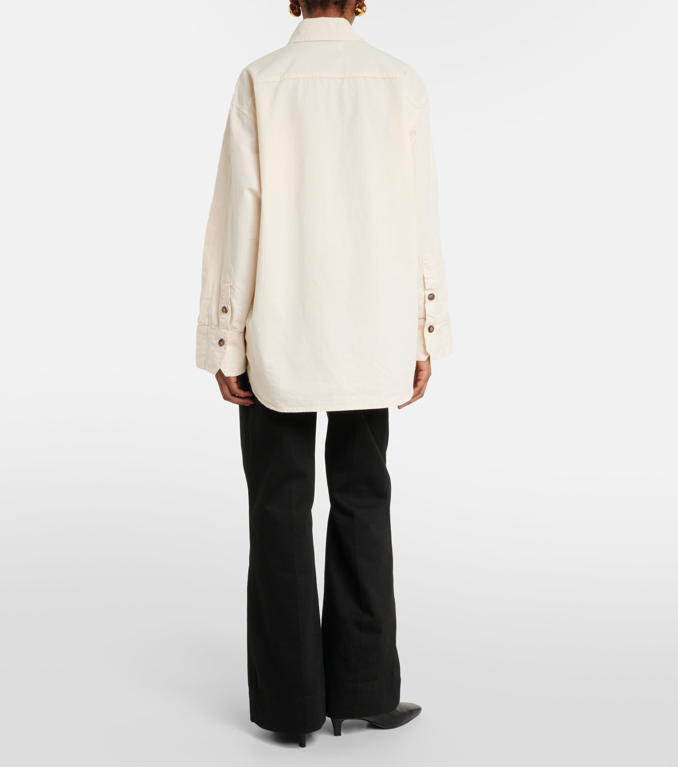 Victoria Beckham Oversized cotton shirt