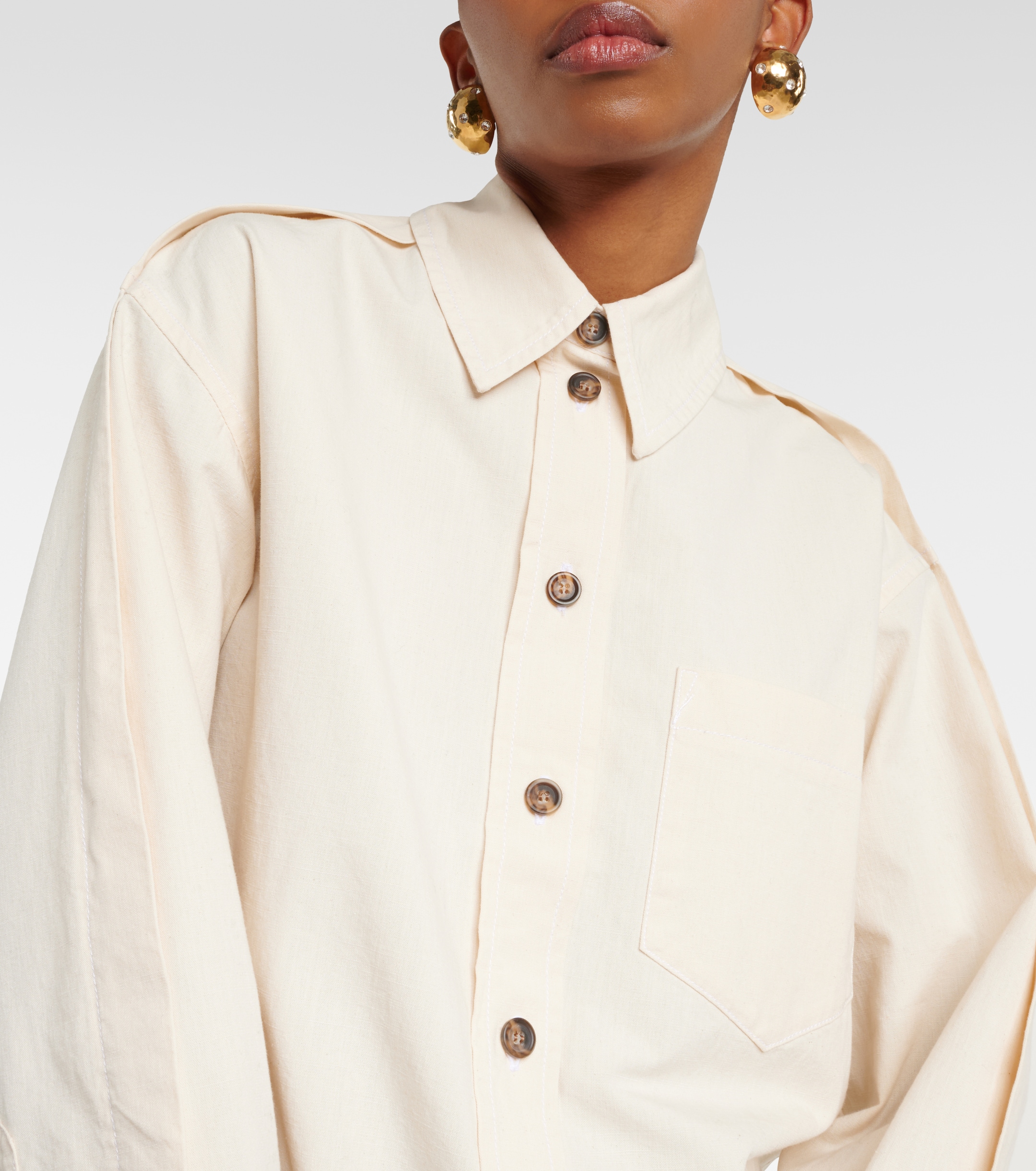 Victoria Beckham Oversized cotton shirt