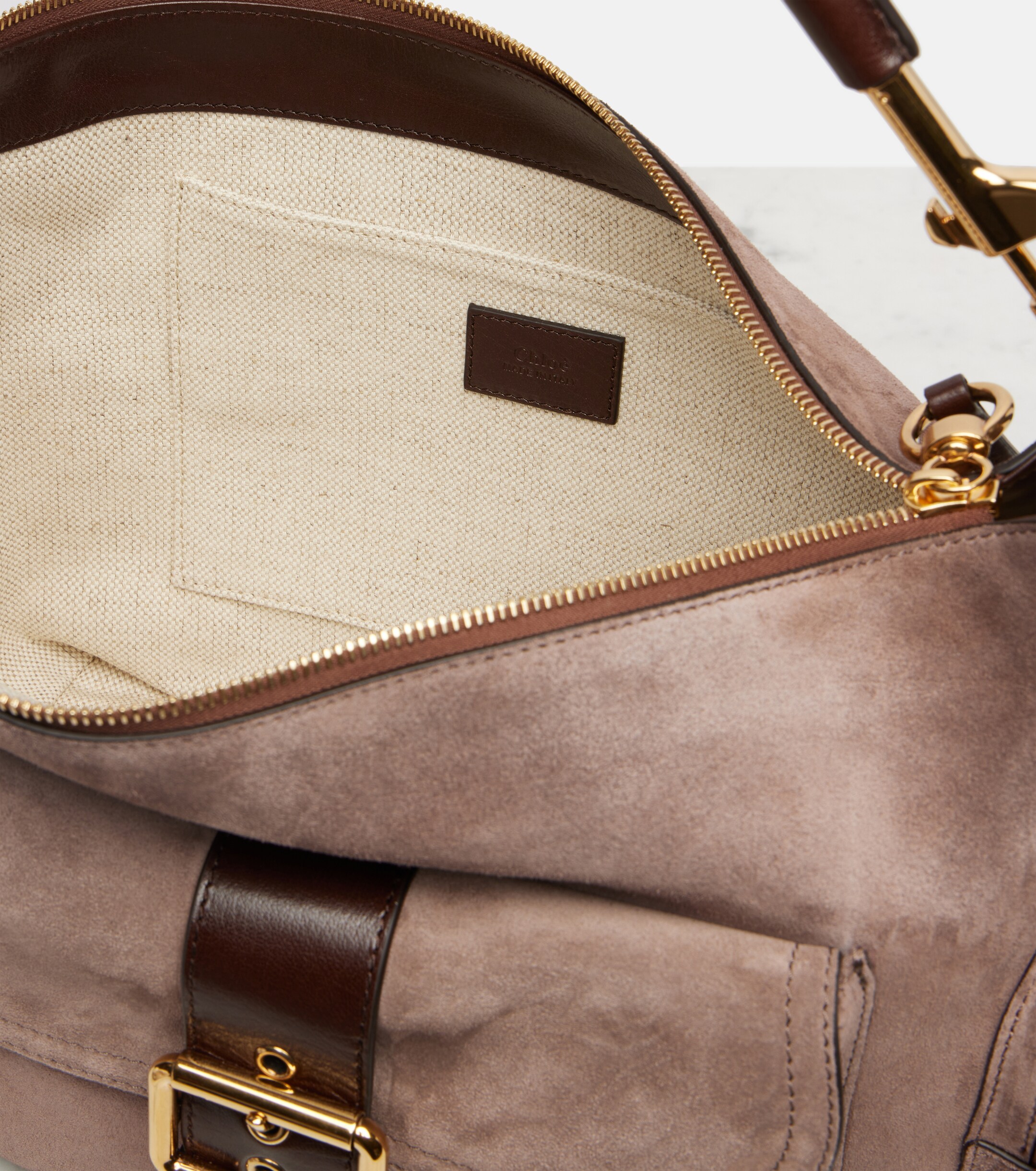 Chloé Suede camera bag