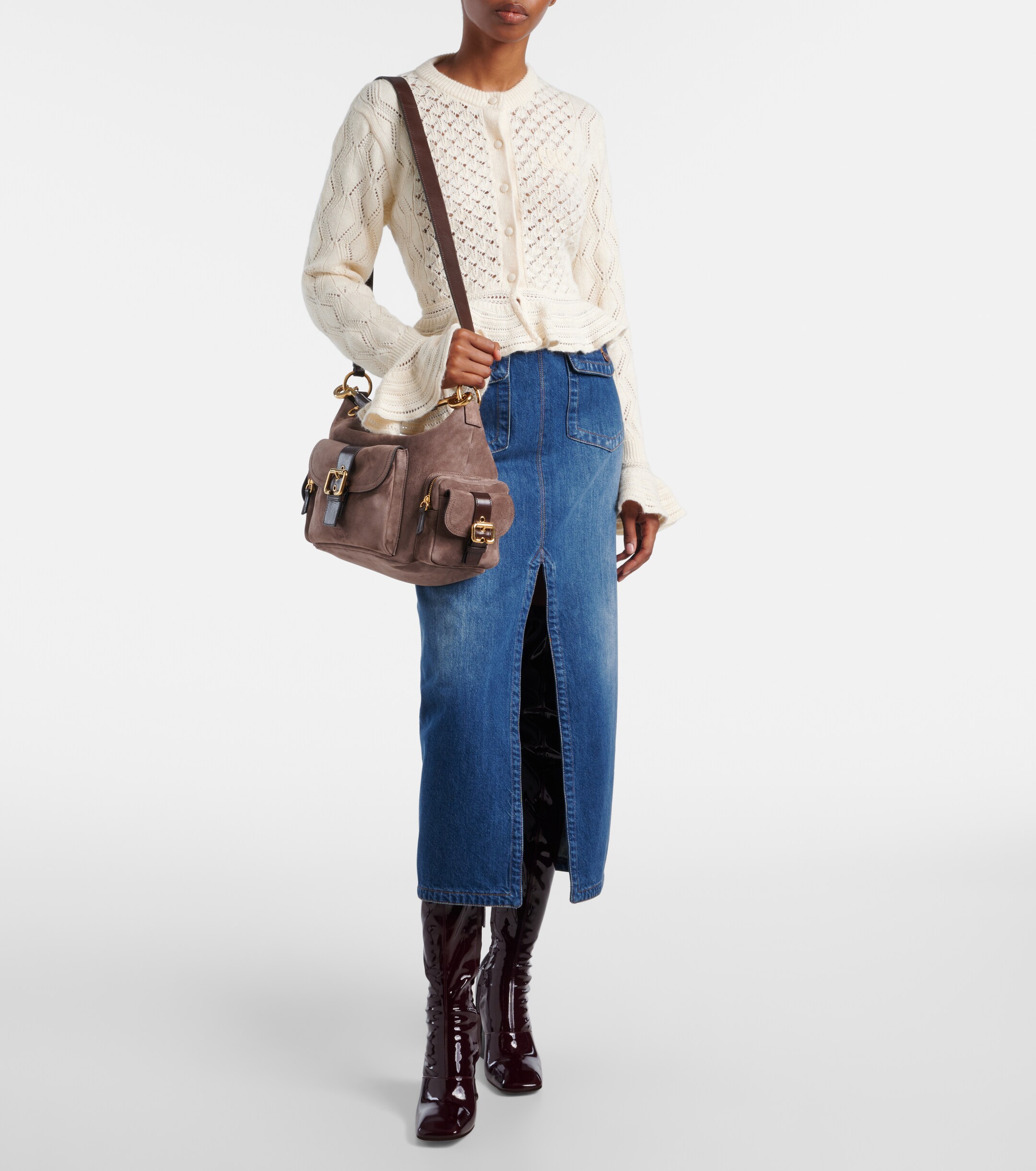Chloé Suede camera bag
