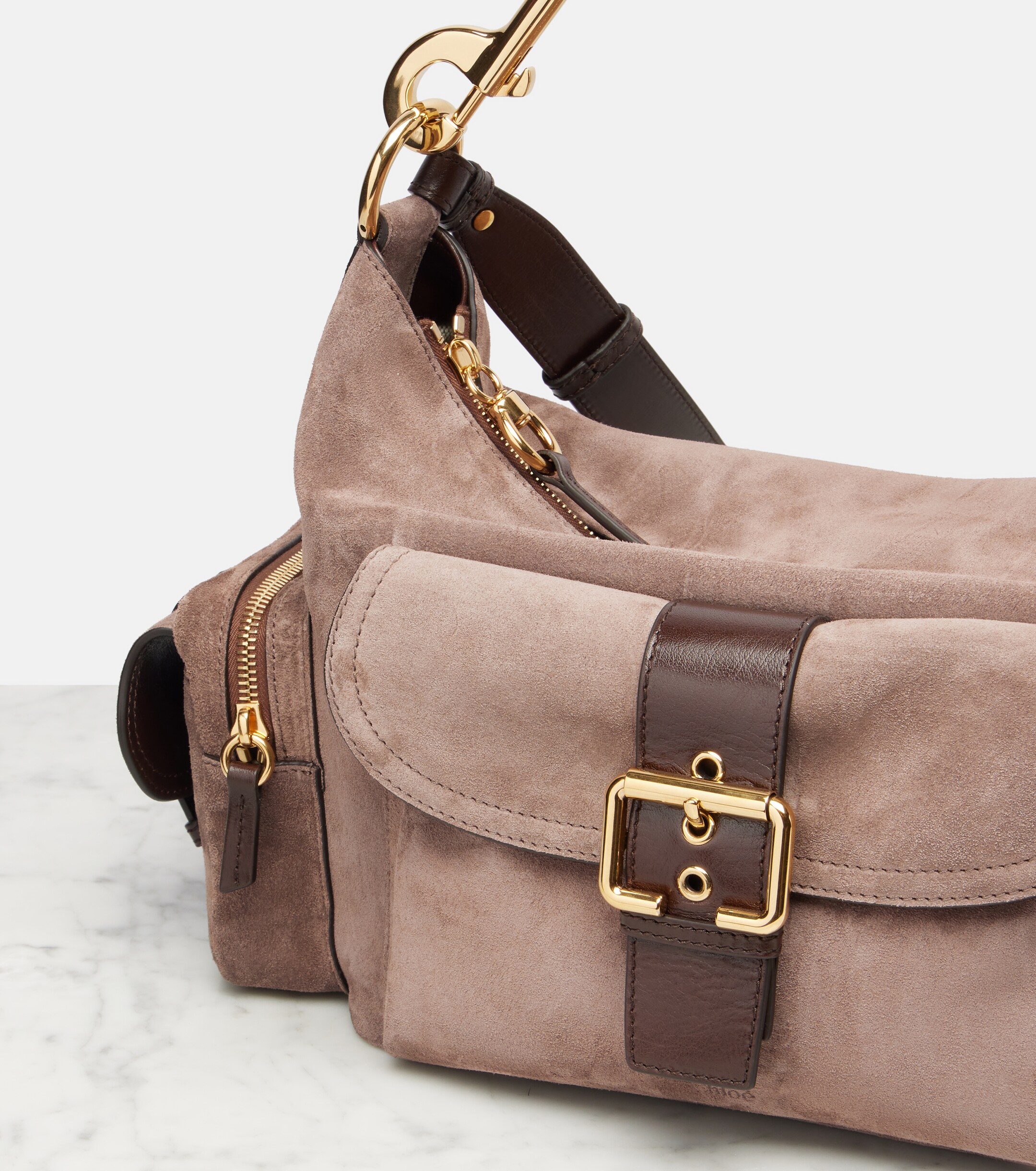 Chloé Suede camera bag