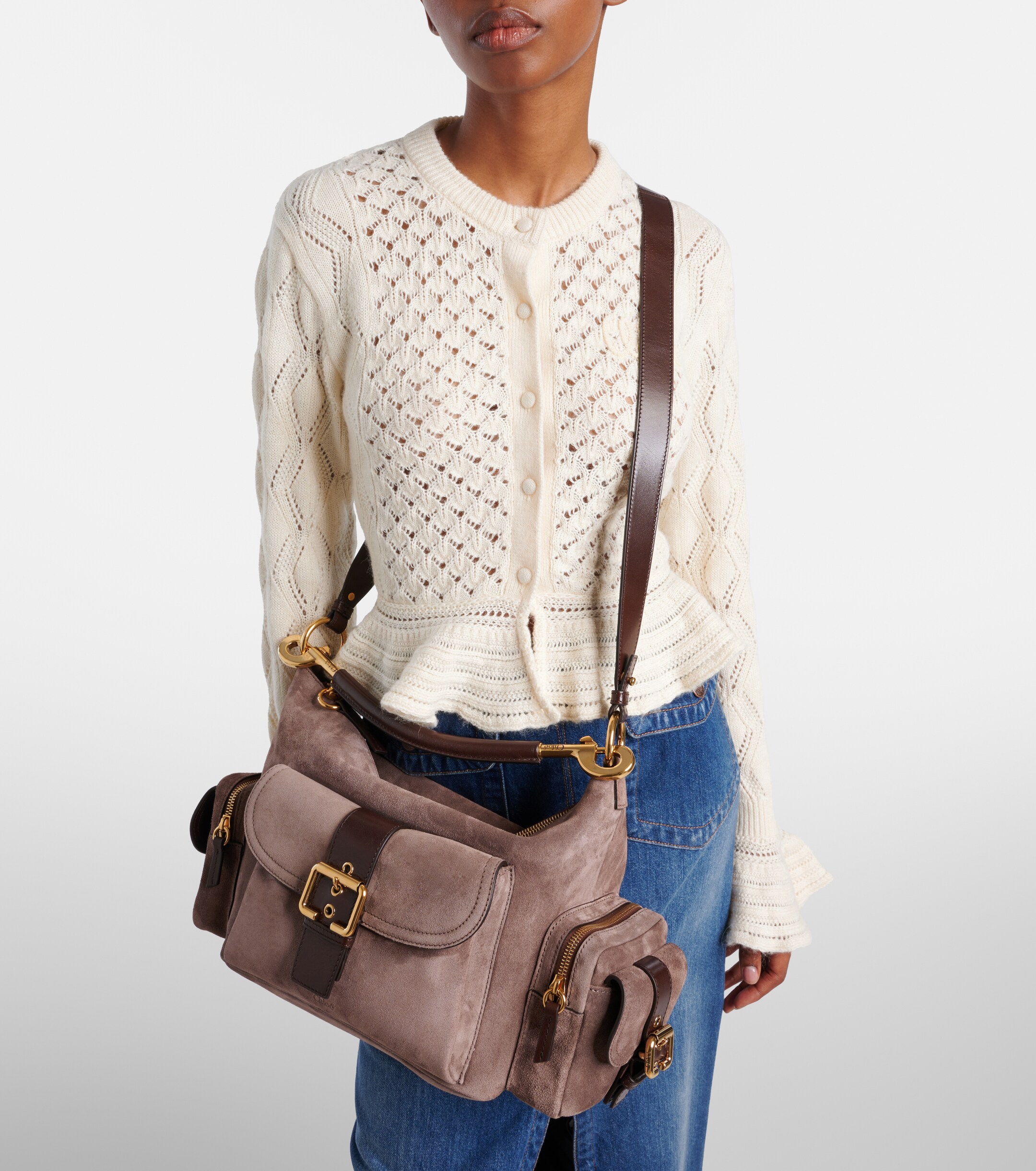 Chloé Suede camera bag