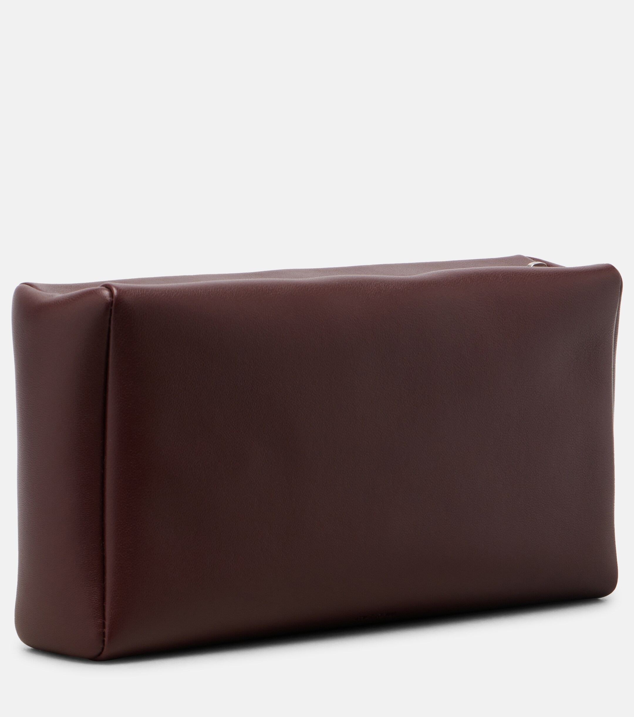 The Row Squared Compact leather clutch