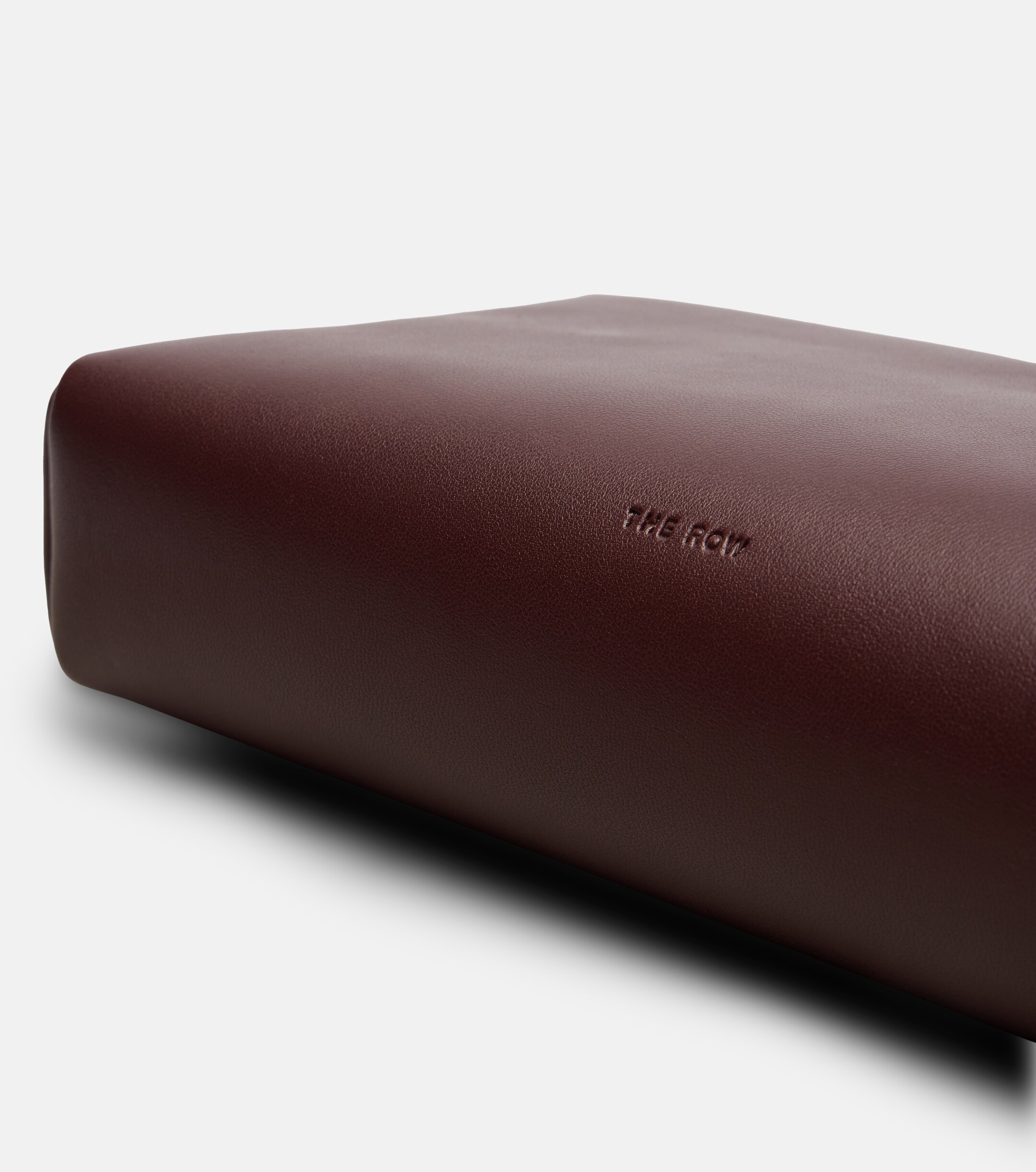 The Row Squared Compact leather clutch