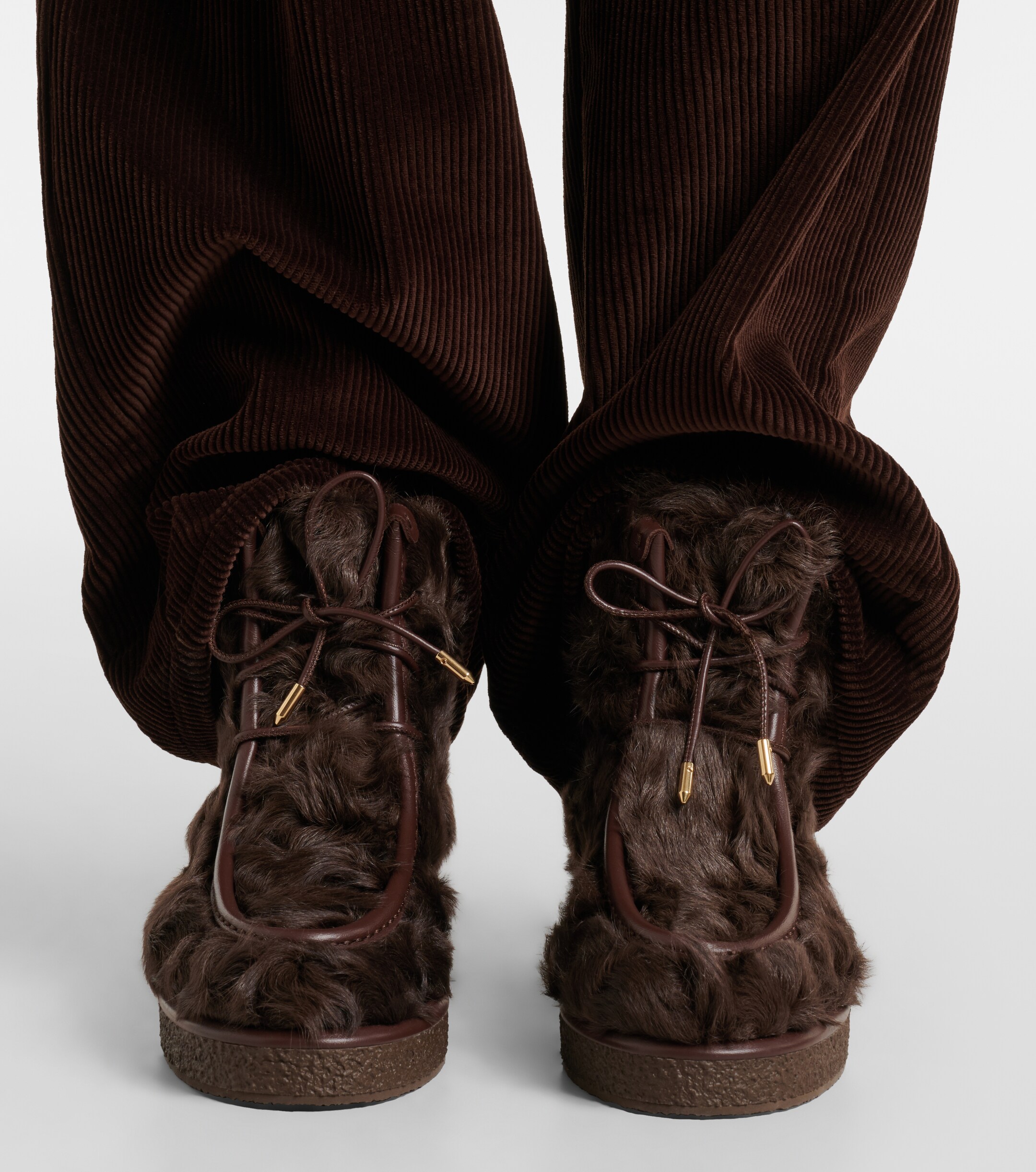 AQUAZZURA Frostie shearling ankle boots