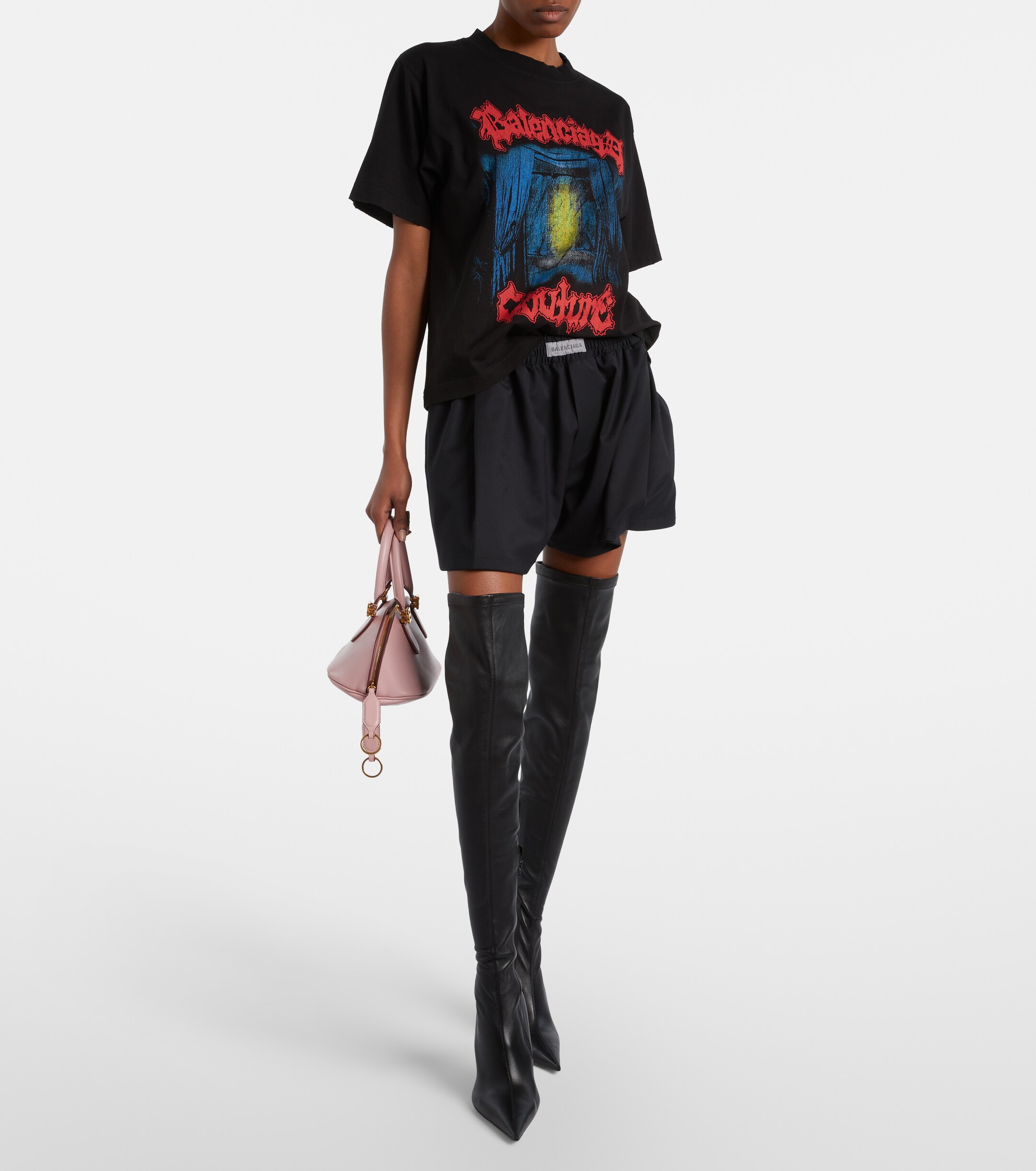 Balenciaga Bolero Mini leather top-handle bag
