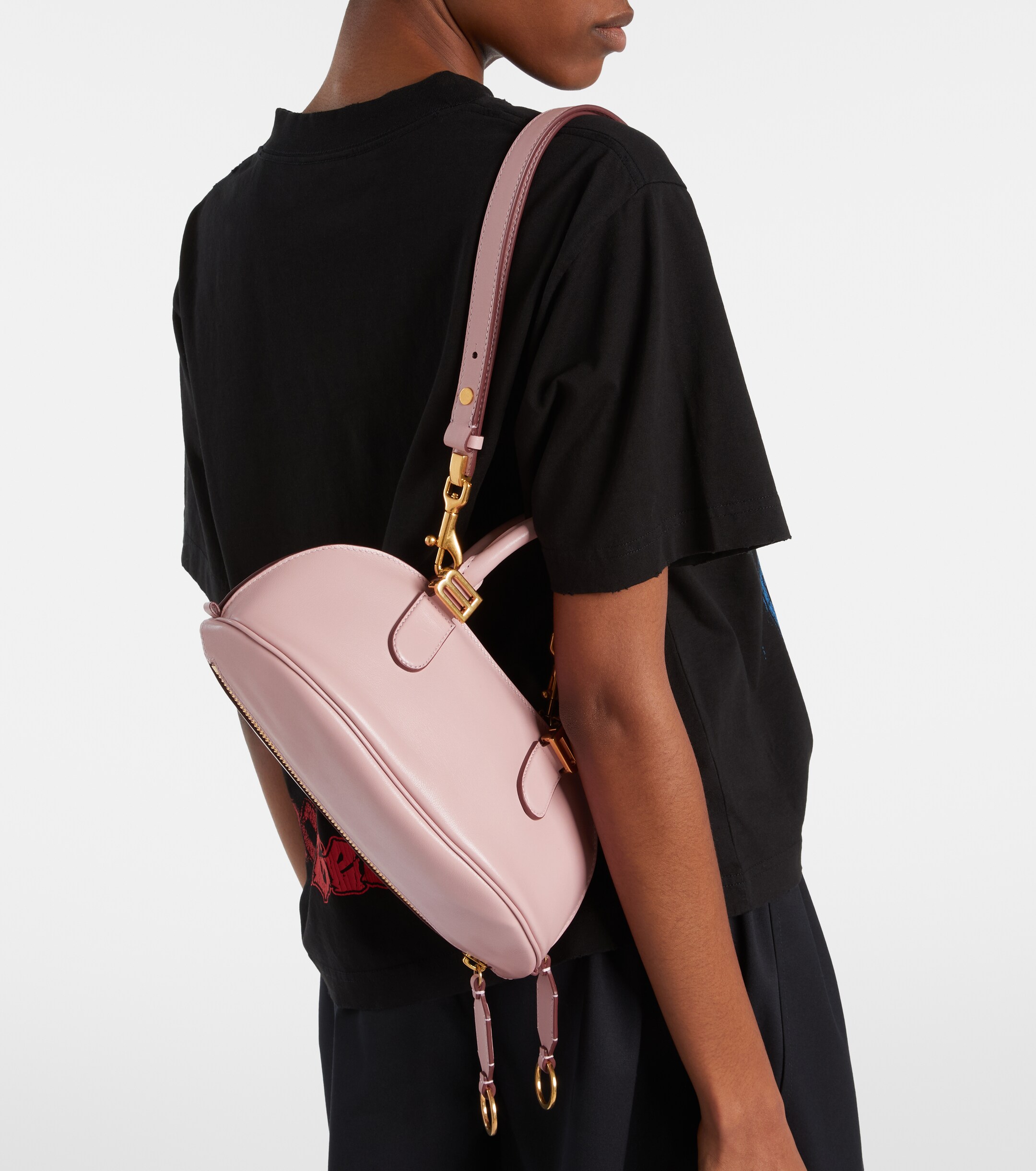 Balenciaga Bolero Mini leather top-handle bag