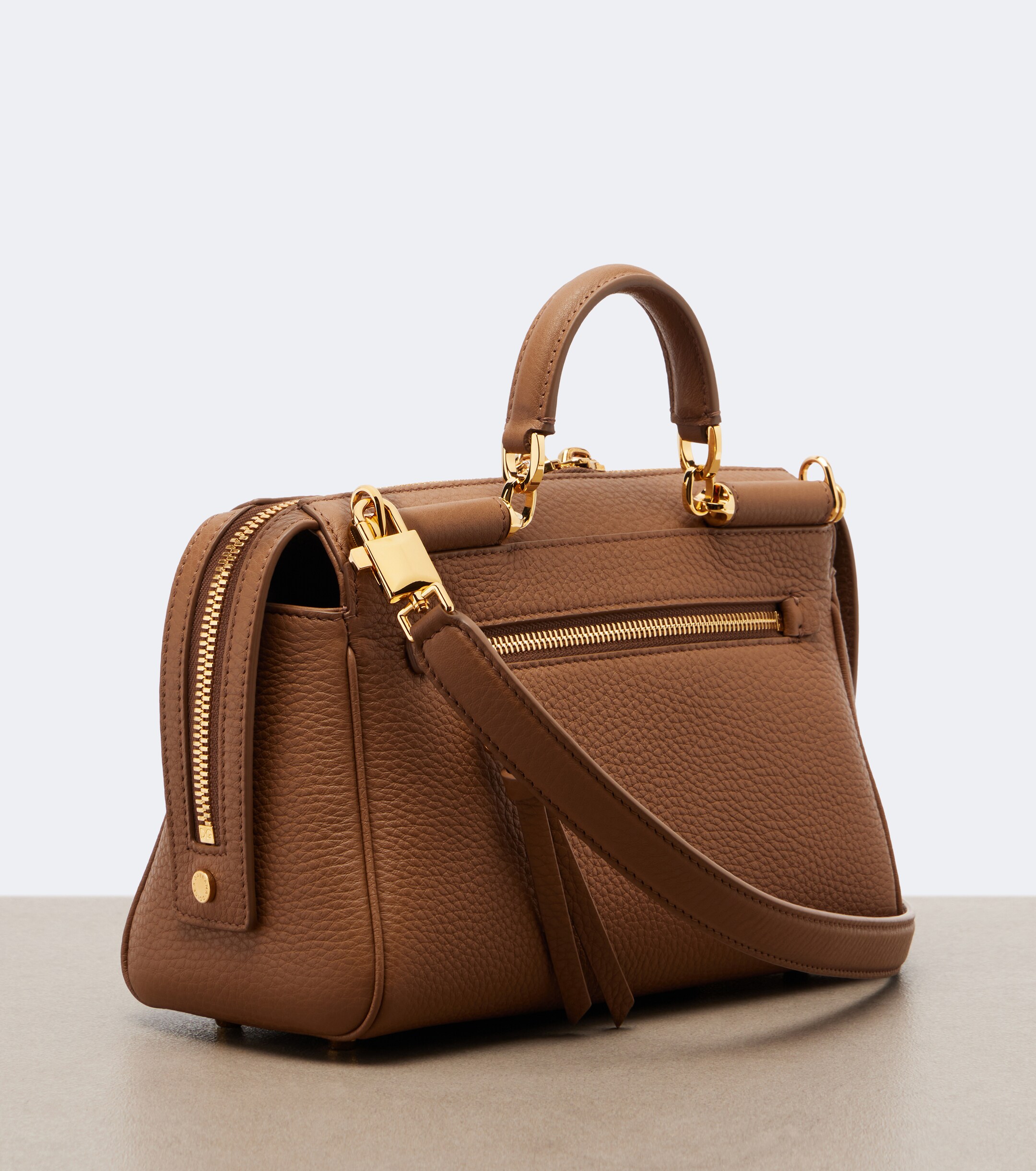 Dolce&Gabbana Vittoria Small leather top-handle bag