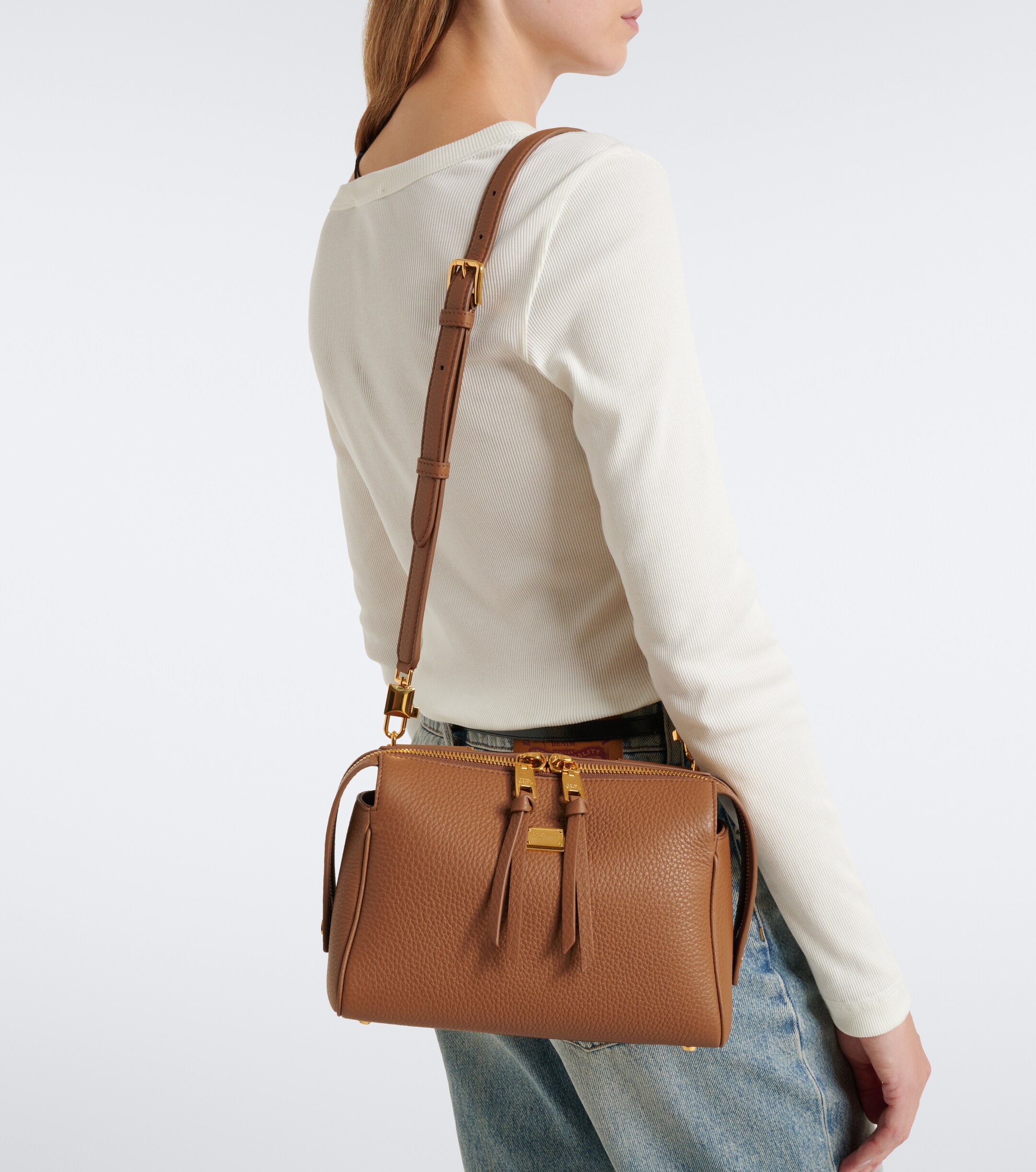 Dolce&Gabbana Vittoria Small leather top-handle bag