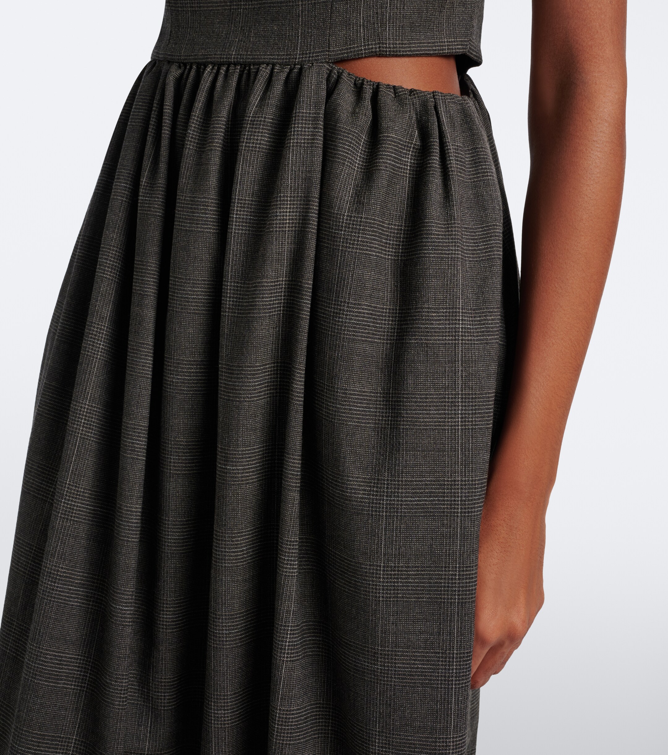 Simone Rocha Simone Rocha Prince of Wales check wool midi dress