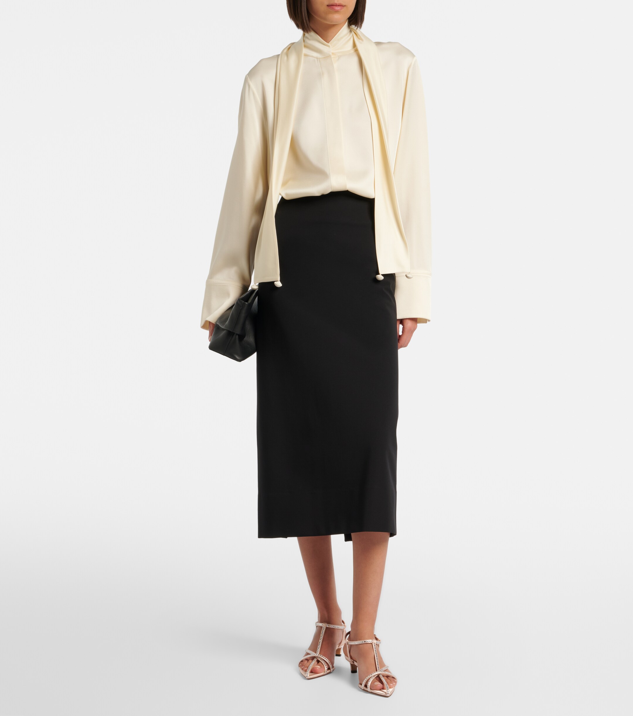 Jil Sander Jil Sander Cage crystal-embellished leather sandals