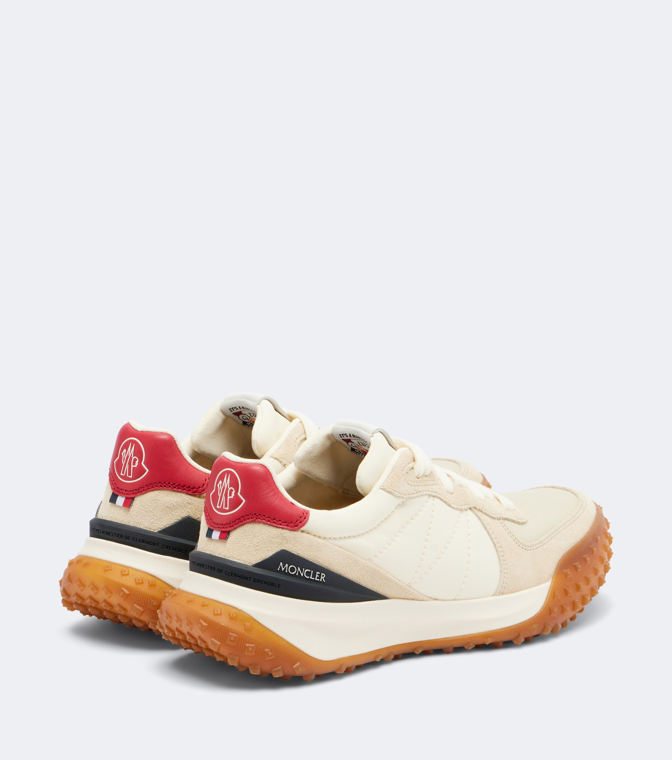 Moncler Moncler Moncler CityTrek suede-trimmed sneakers