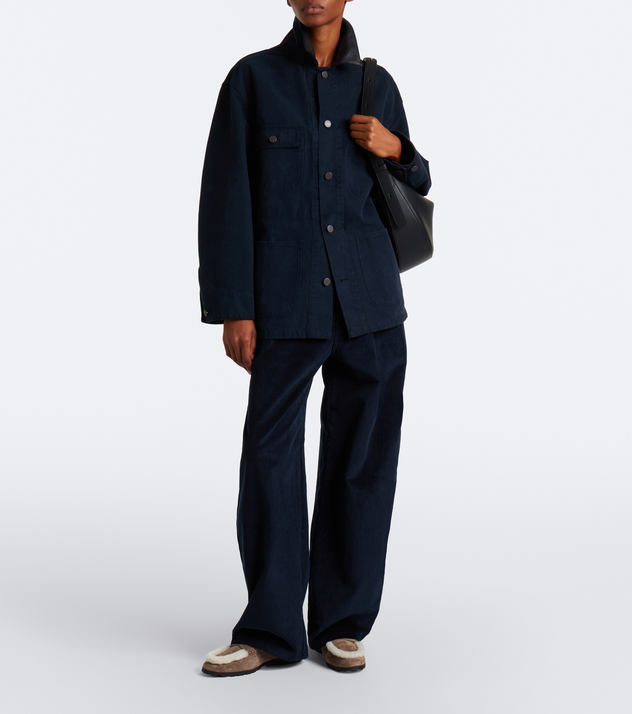 Veronica Beard Veronica Beard Shearling-lined suede penny loafers