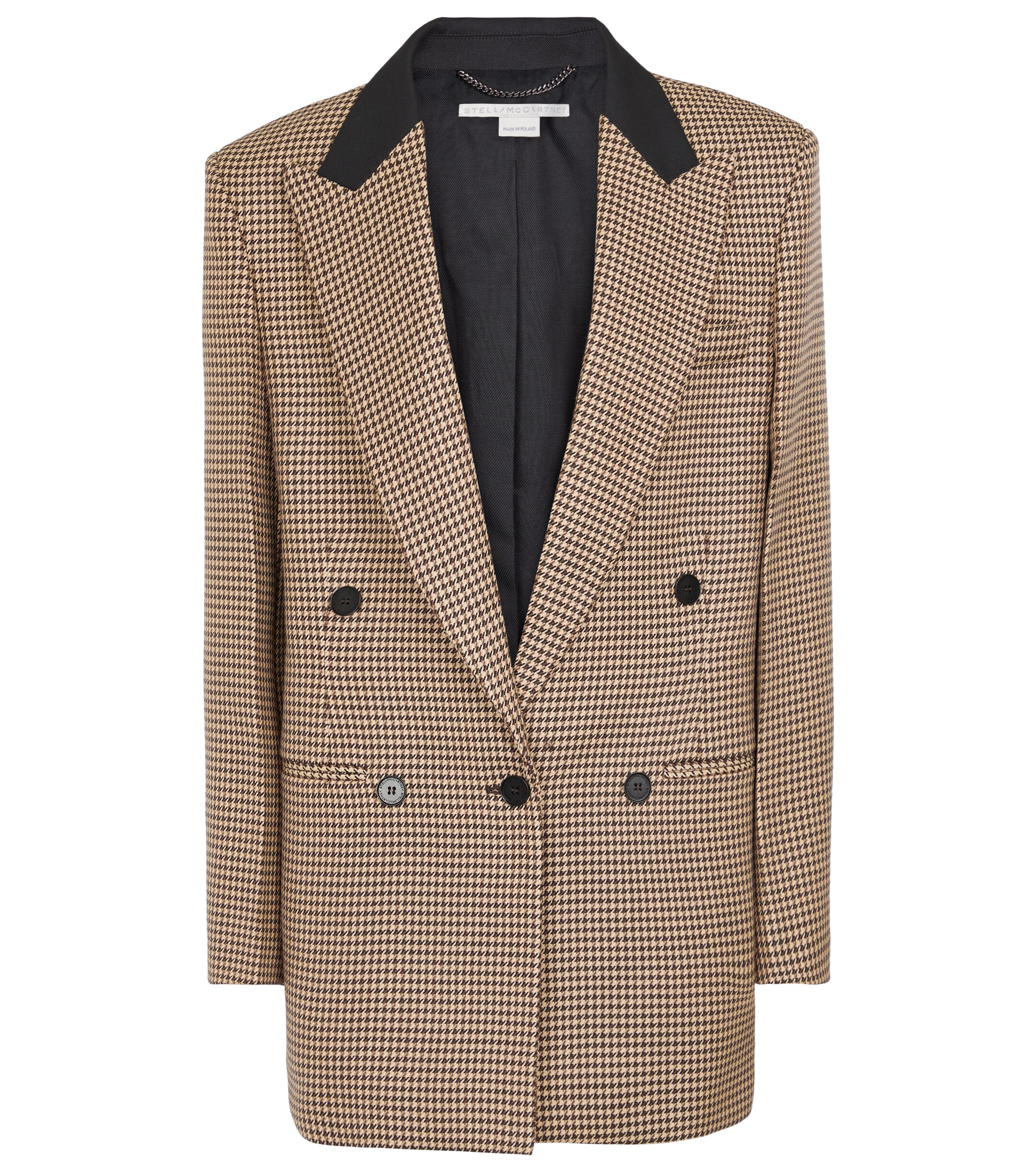 Stella McCartney Marthy houndstooth wool blazer thumbnail
