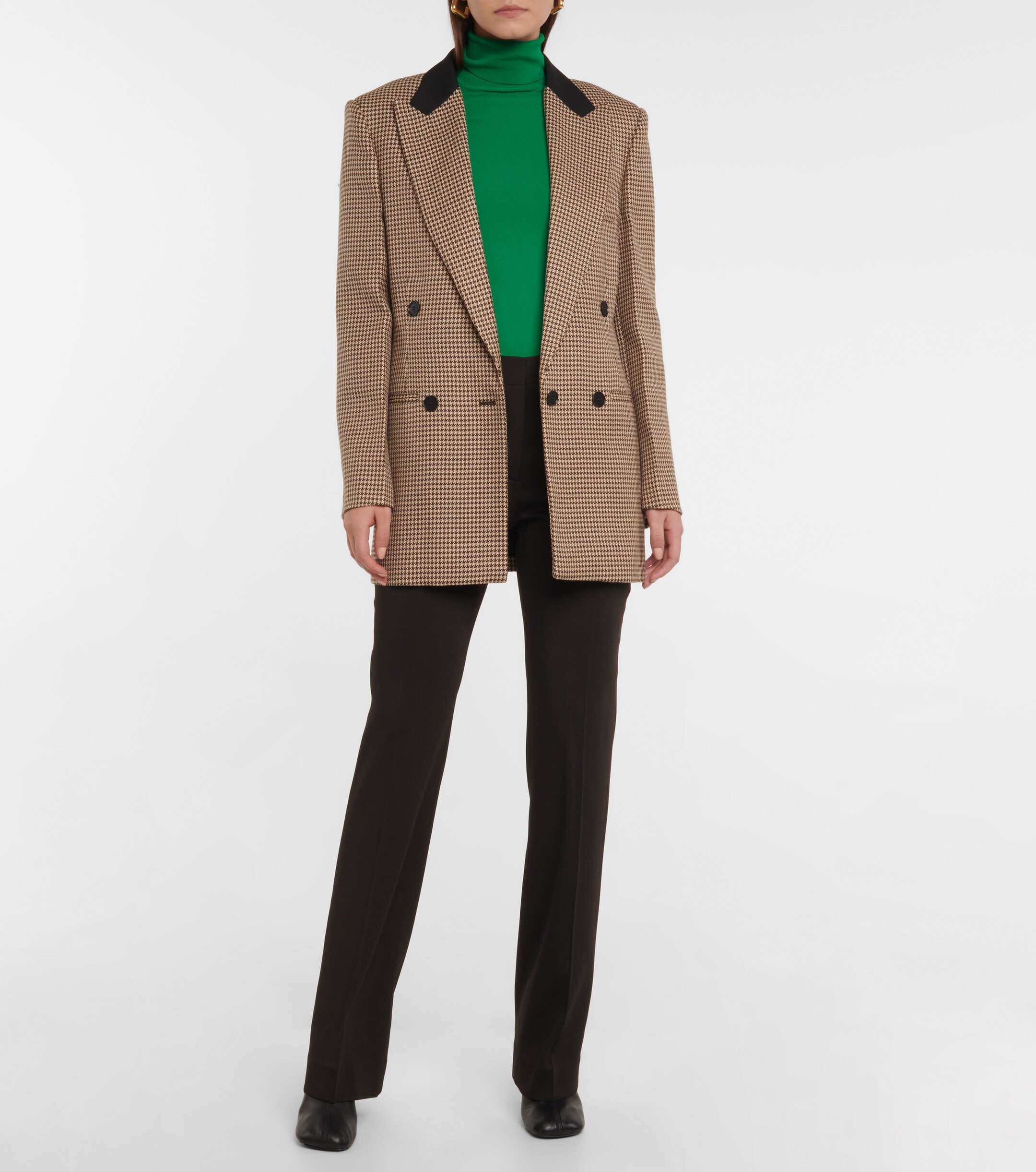 Stella McCartney Marthy houndstooth wool blazer