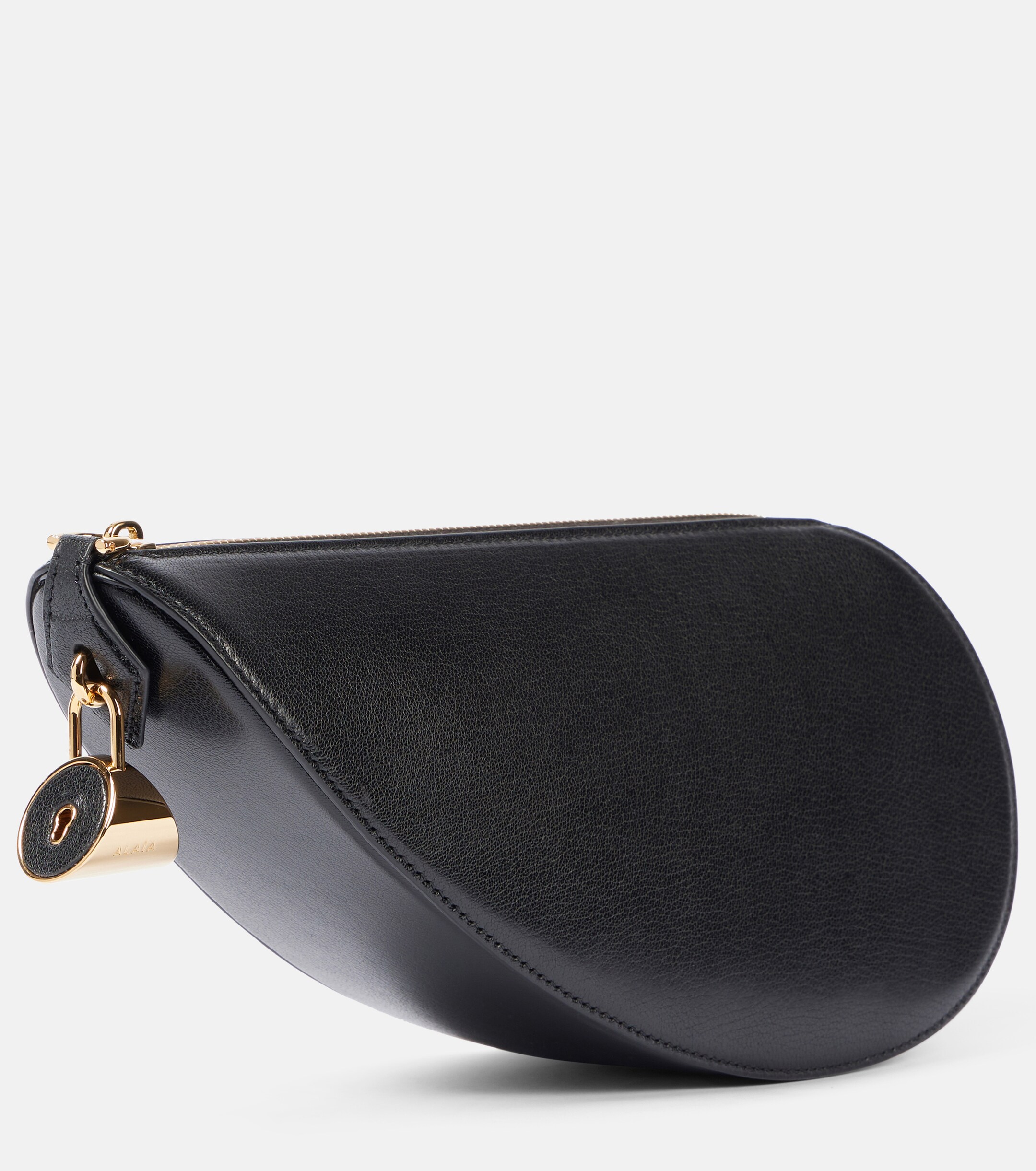Alaïa Le Demi Cœur leather clutch