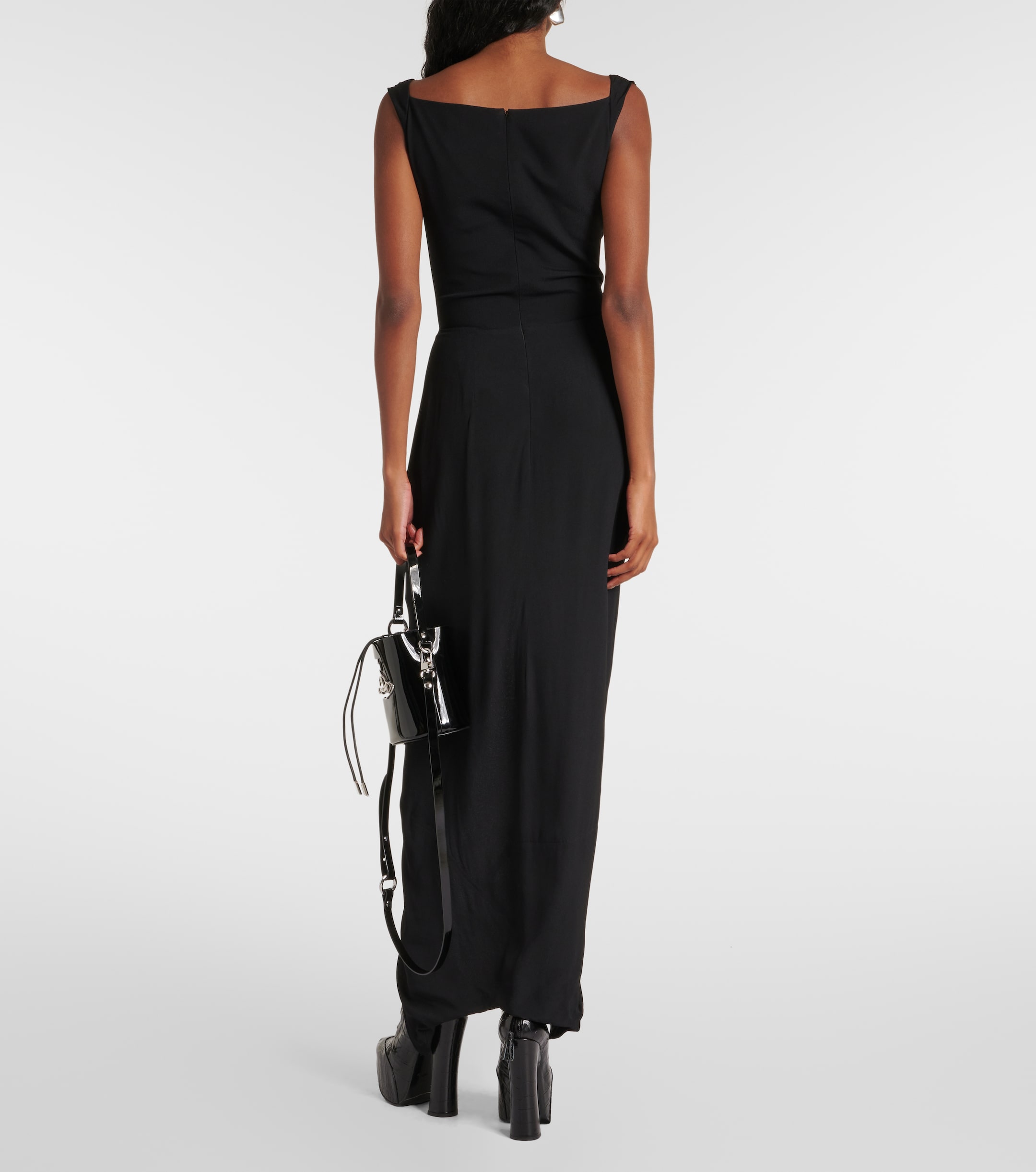 Vivienne Westwood - Panther gathered asymmetric maxi dress | Plush