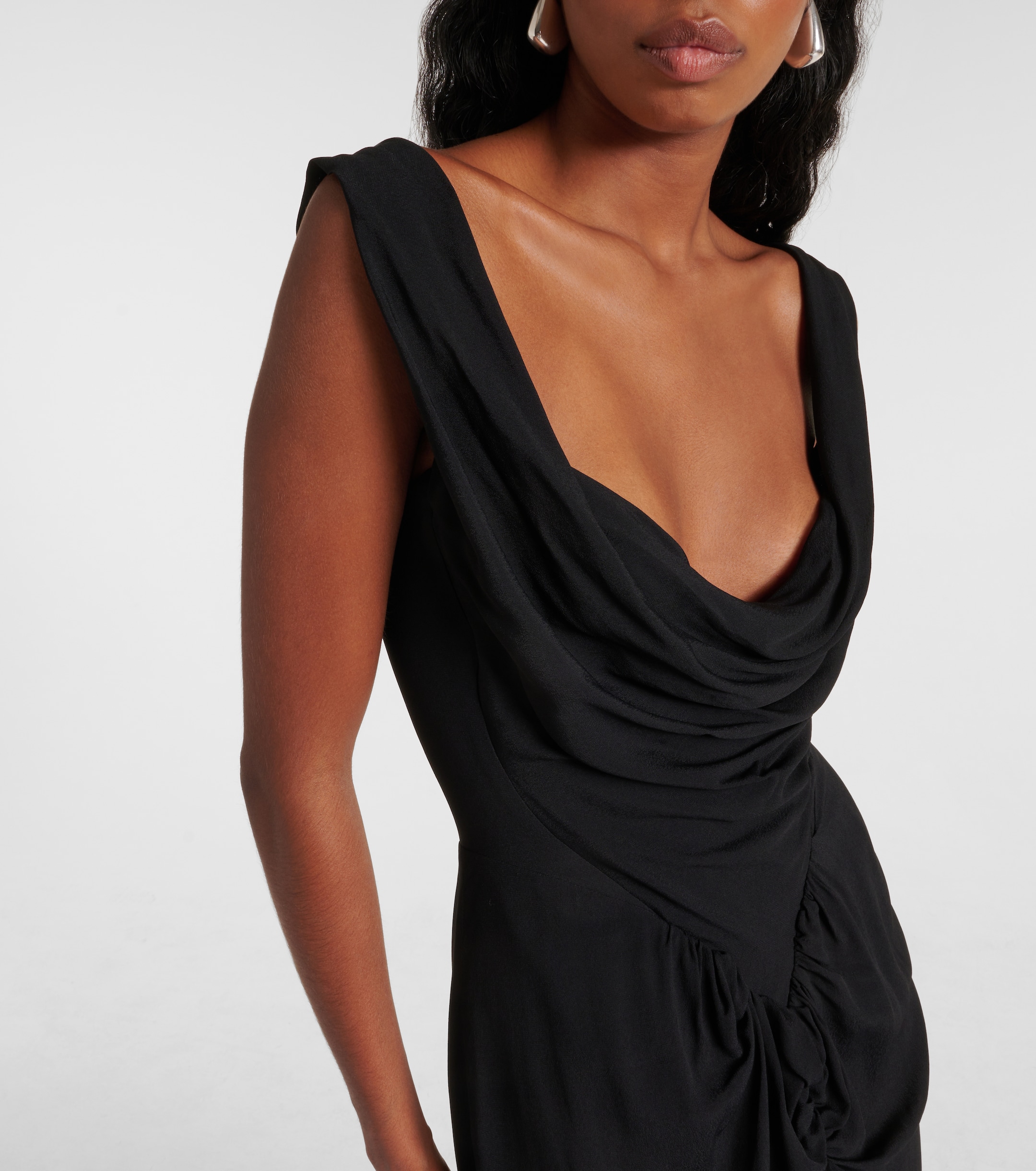 Vivienne Westwood - Panther gathered asymmetric maxi dress | Plush