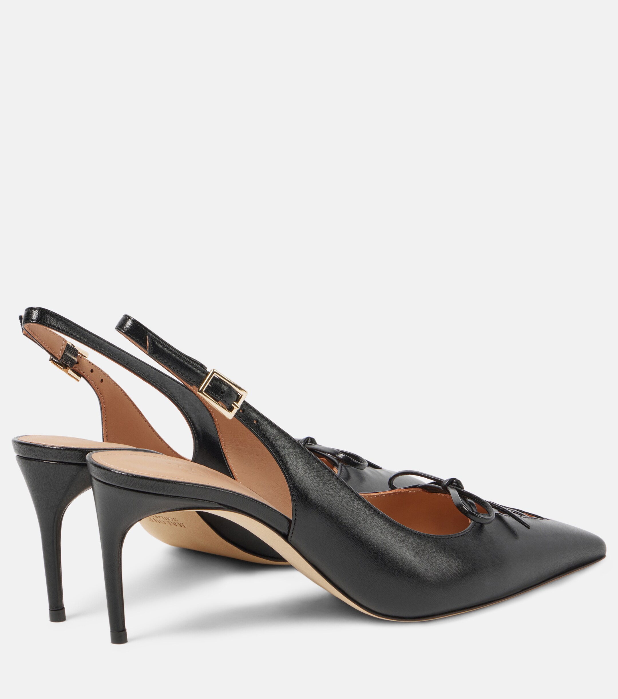 Malone Souliers Trudie leather slingback pumps