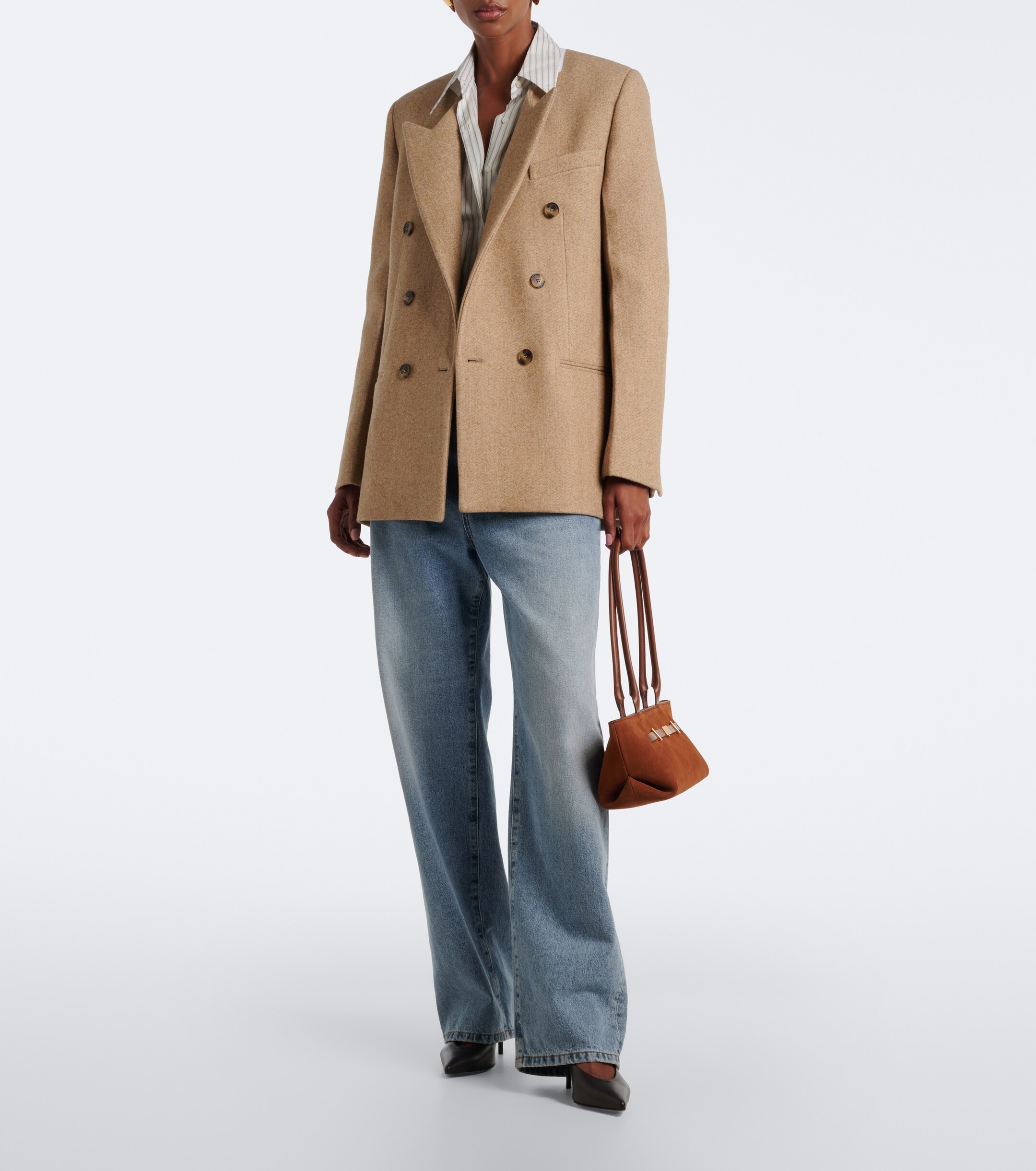 DeMellier New York suede shoulder bag thumbnail