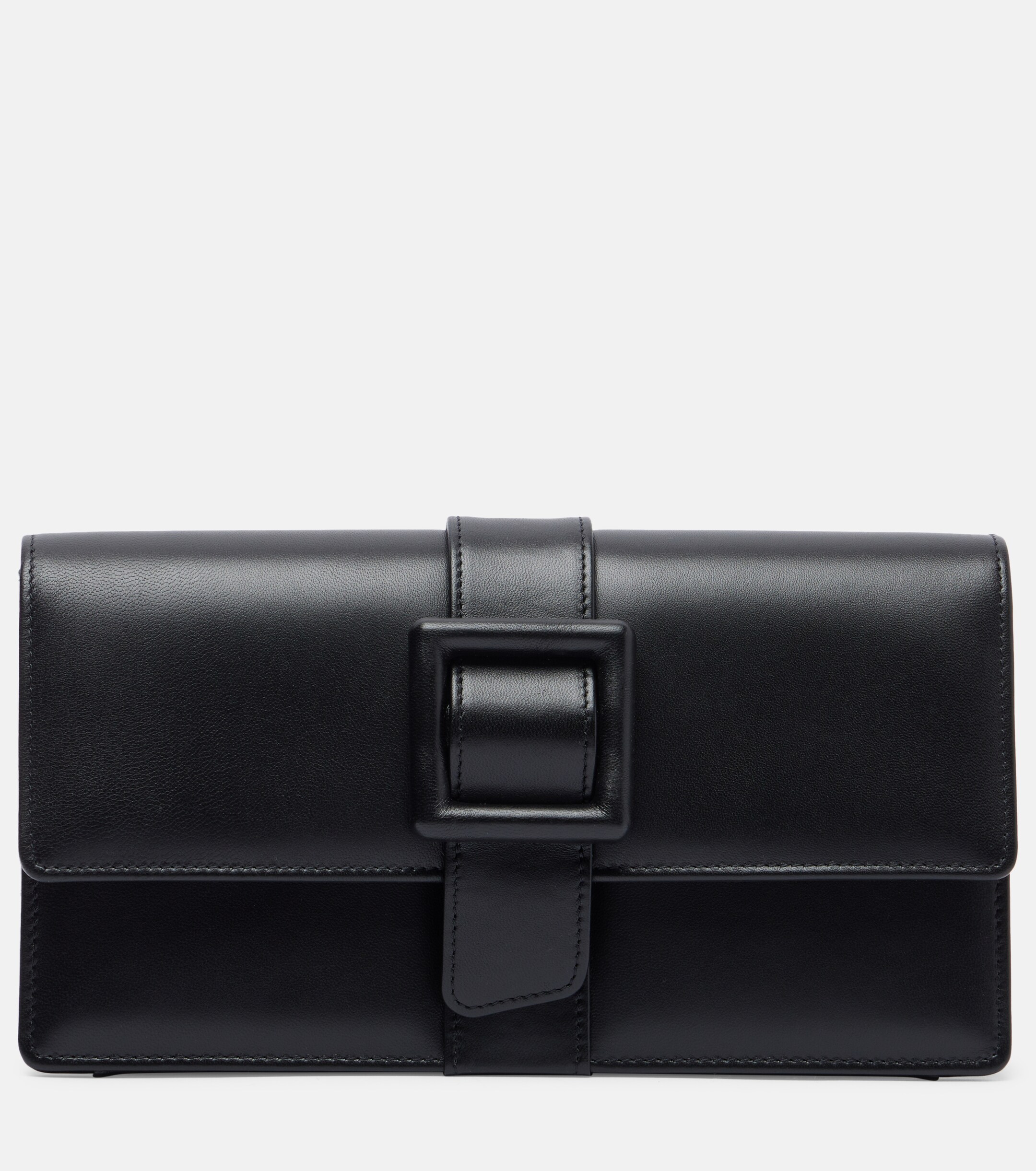 MANOLO BLAHNIK Maygot leather clutch