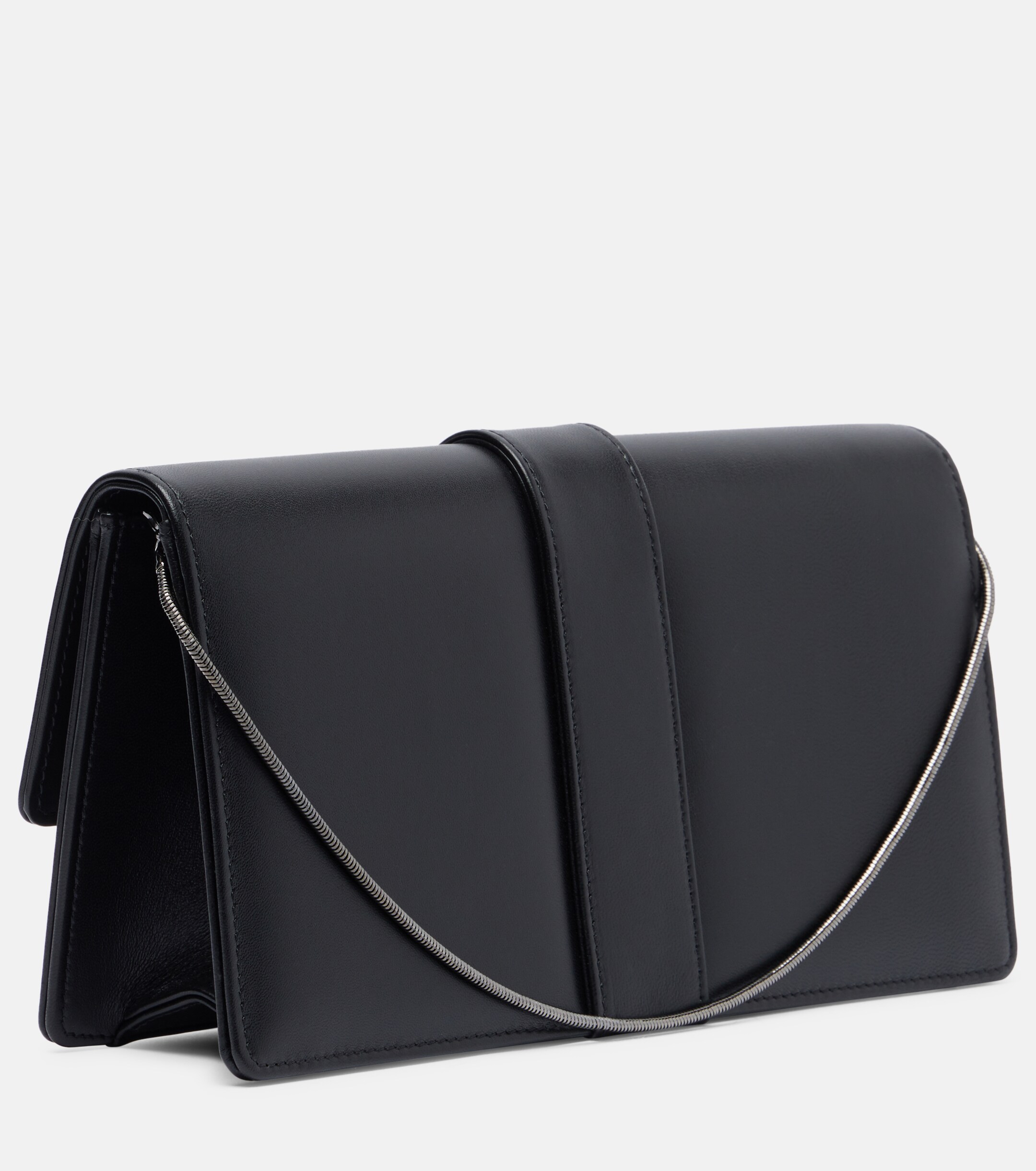 MANOLO BLAHNIK Maygot leather clutch