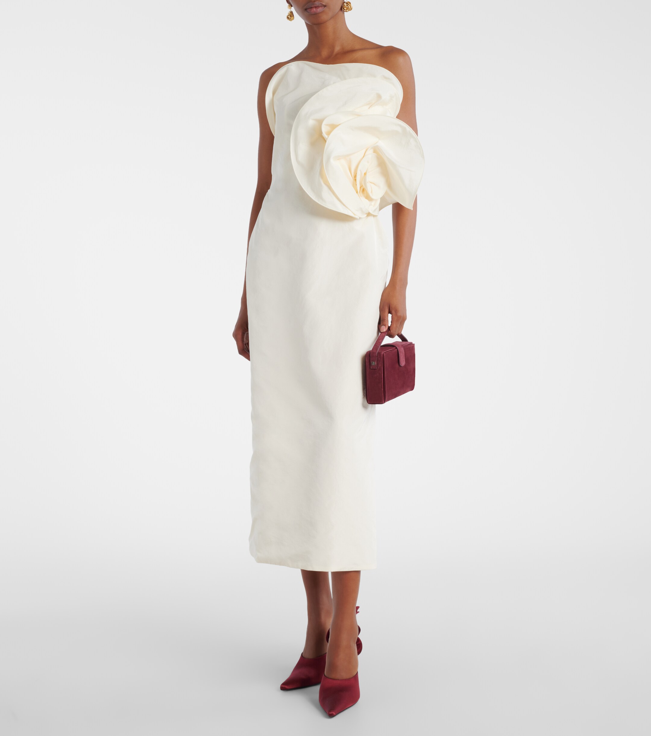 Magda Butrym Apolonia suede clutch