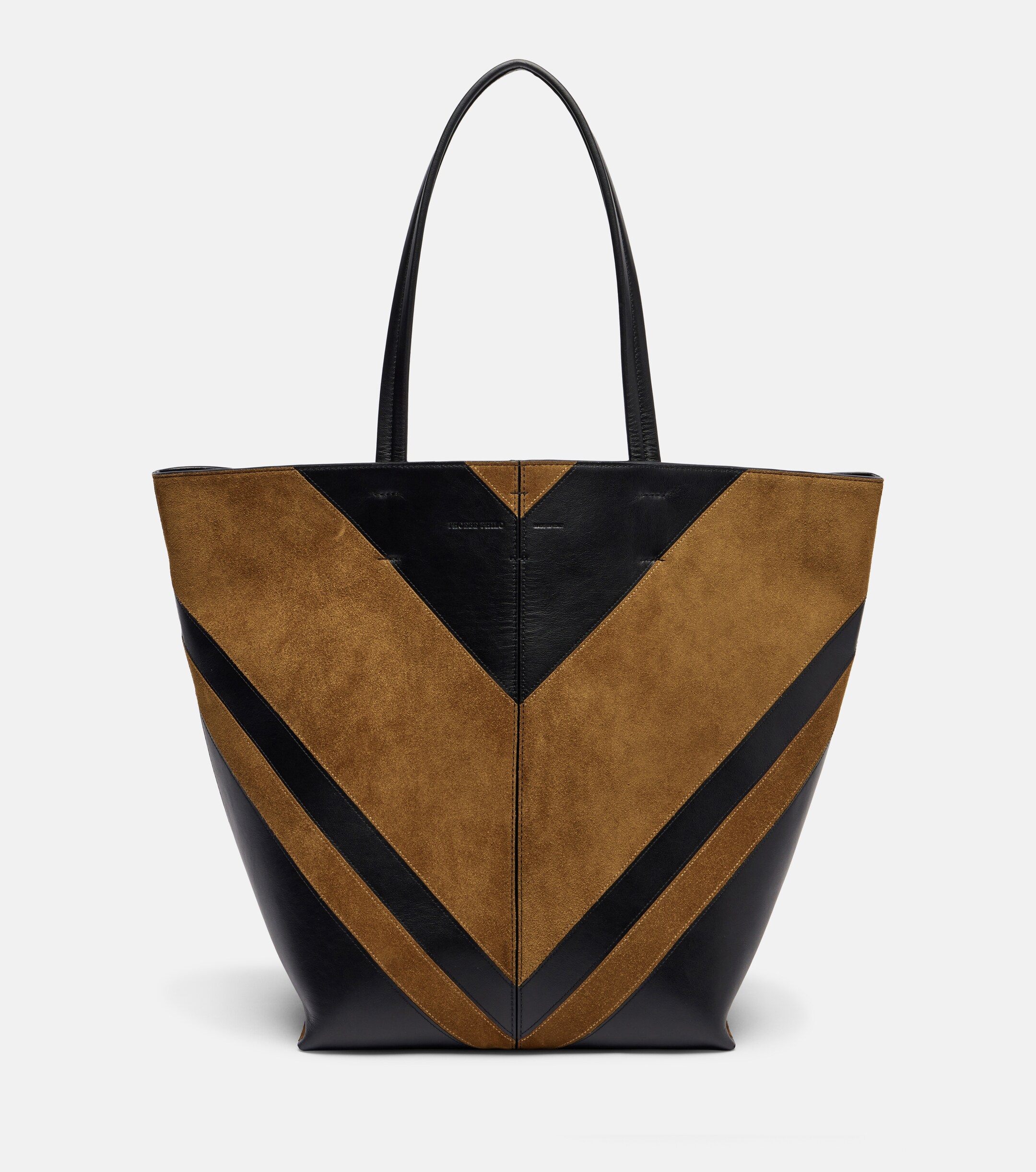 PHOEBE PHILO Pot Cabas suede and leather tote bag