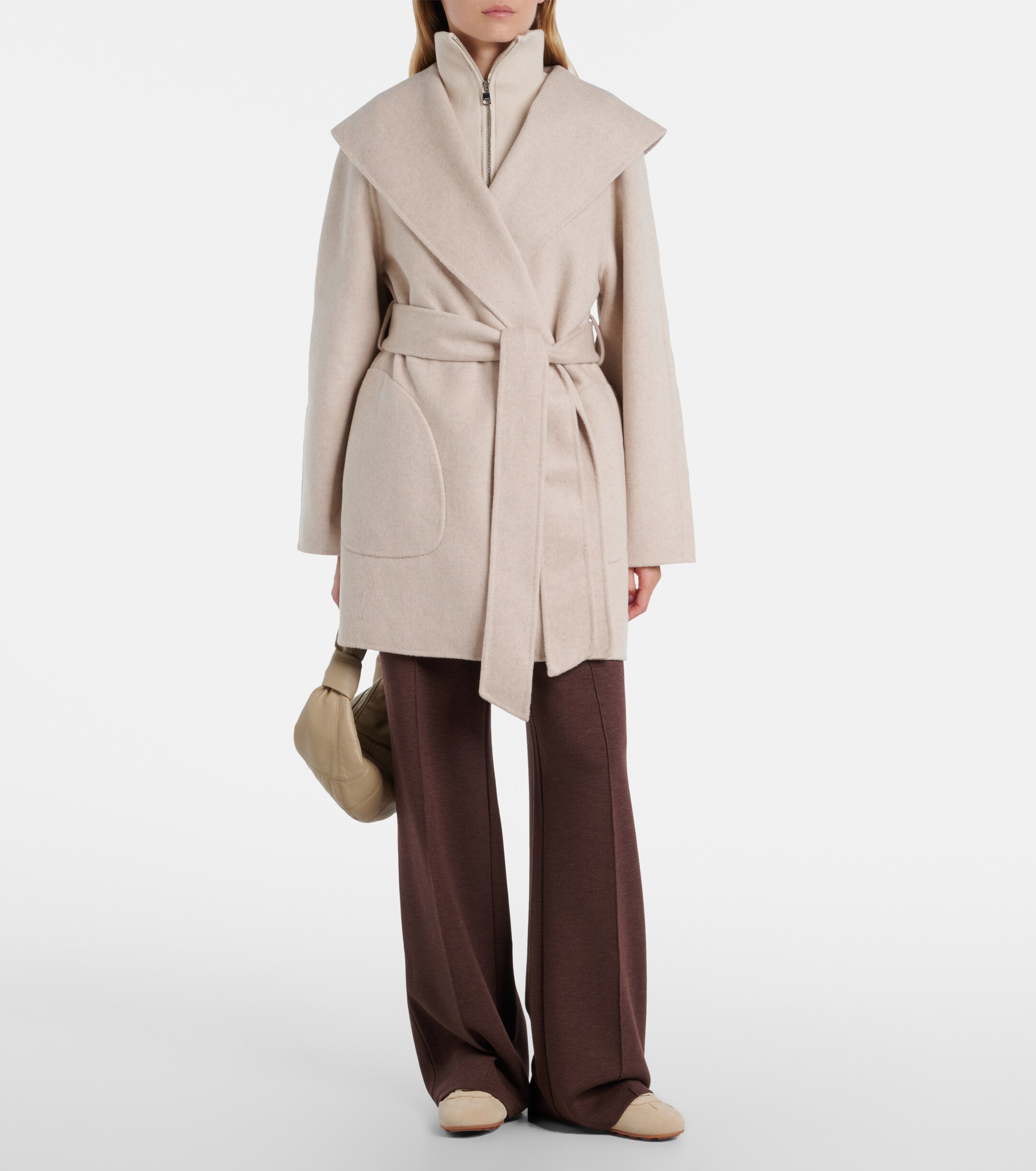 Varley - Edgemere wool-blend wrap jacket | Plush