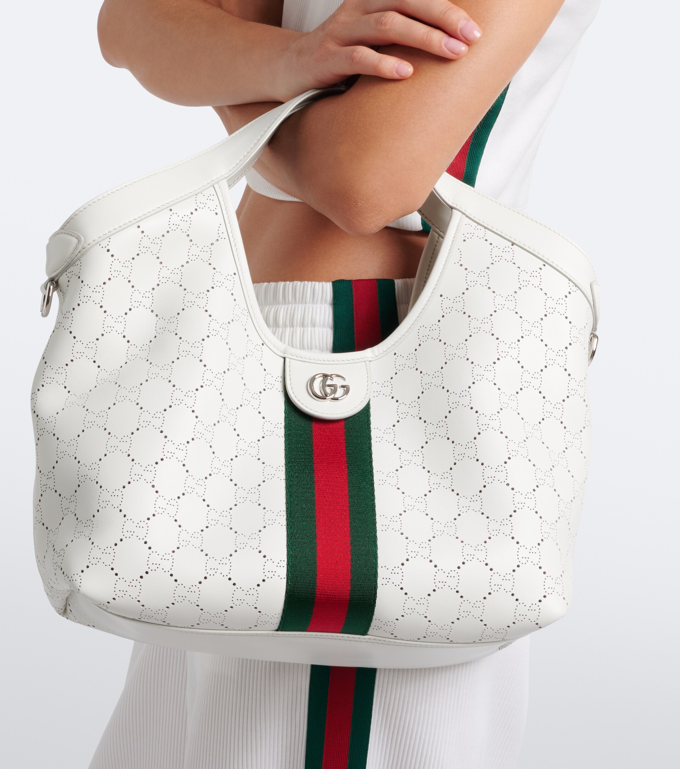 Gucci Gucci Giglio Small leather tote bag