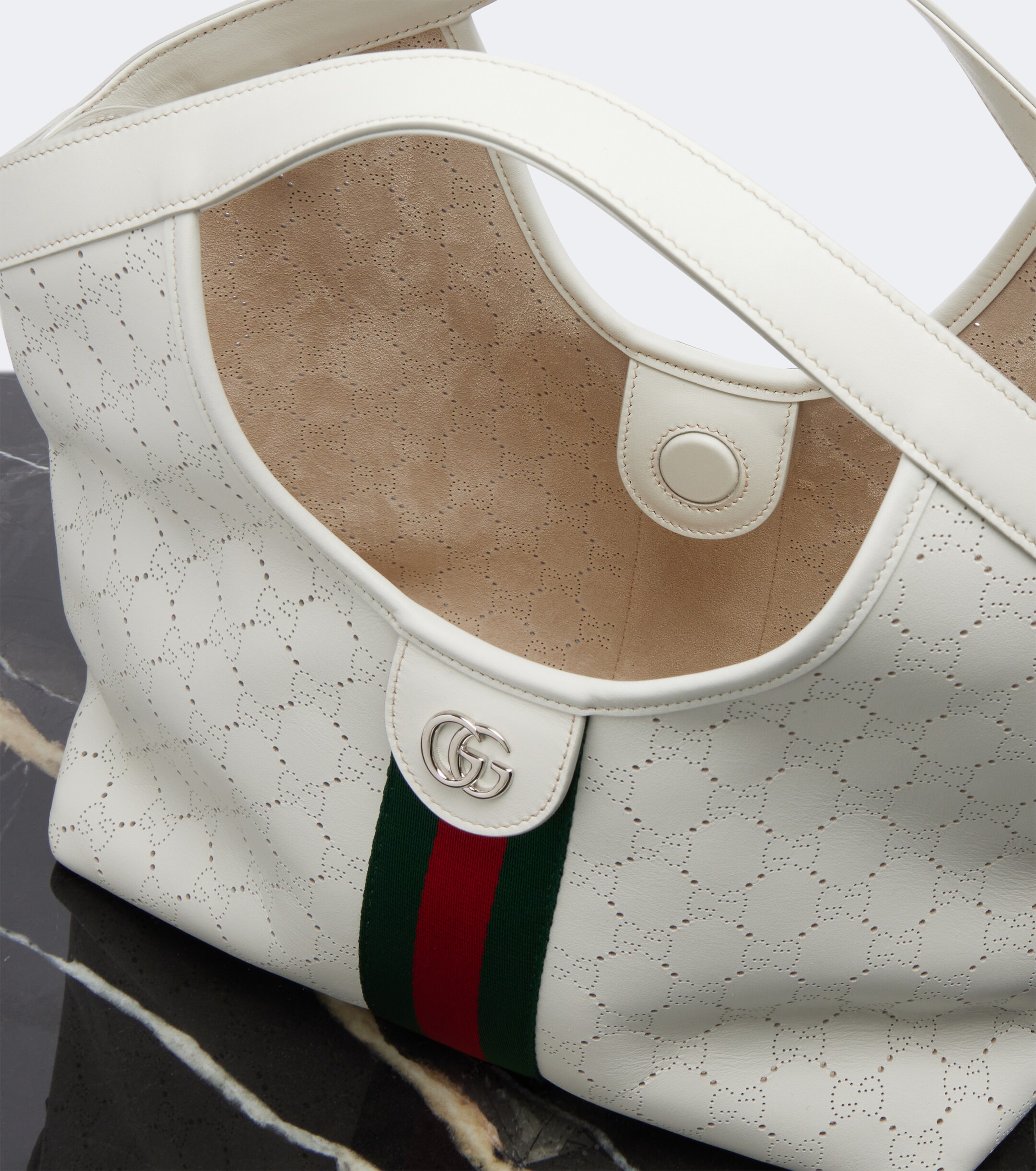 Gucci Gucci Giglio Small leather tote bag