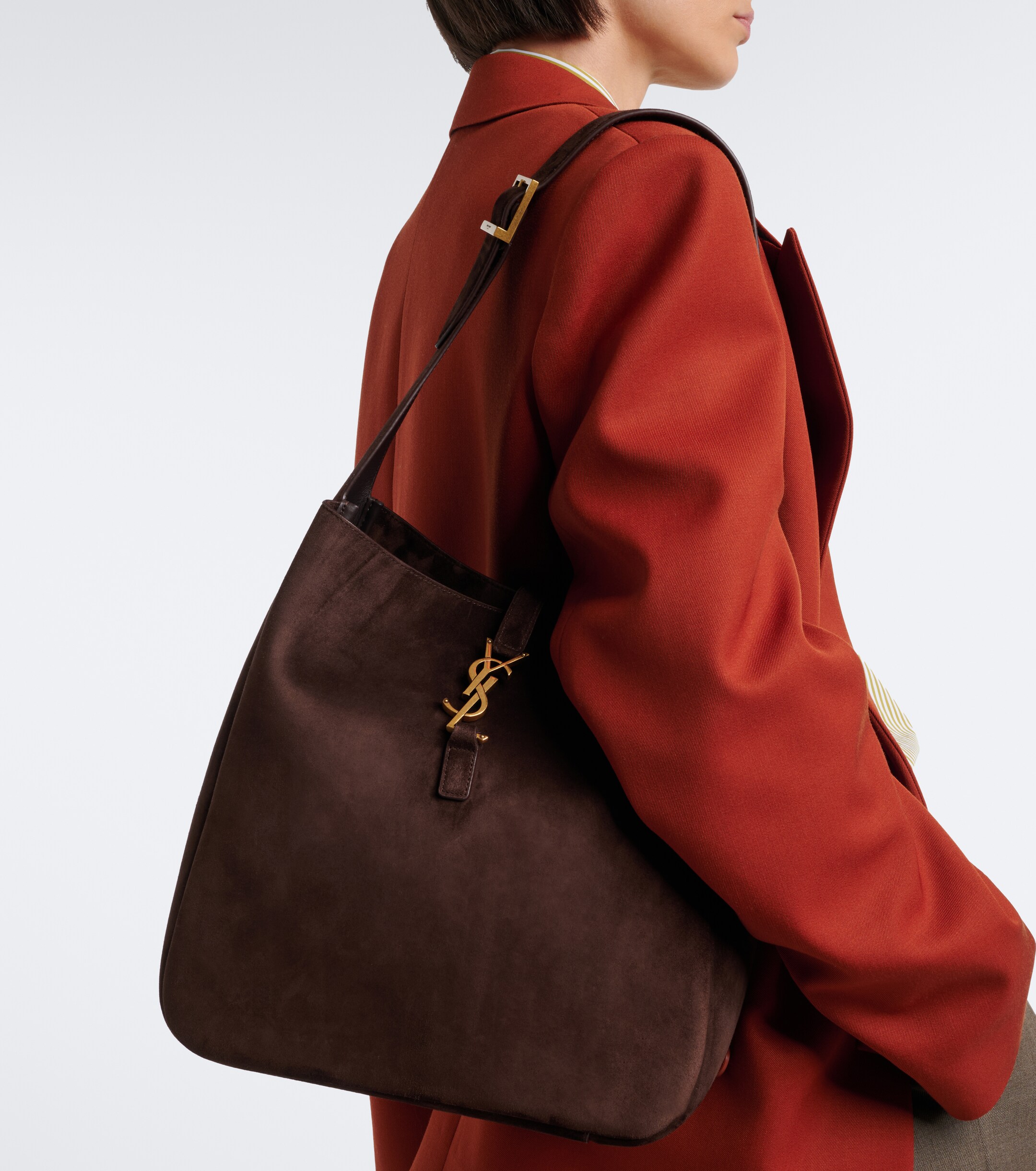 Saint Laurent Le 5 à 7 Supple Large suede shoulder bag