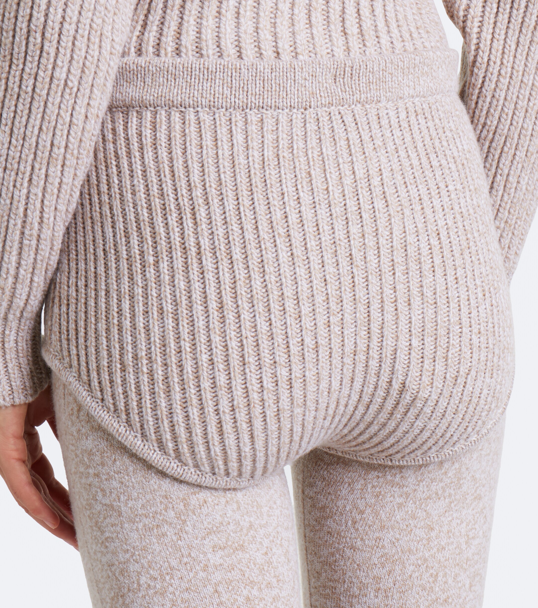 Magda Butrym Magda Butrym Ribbed-knit wool shorts